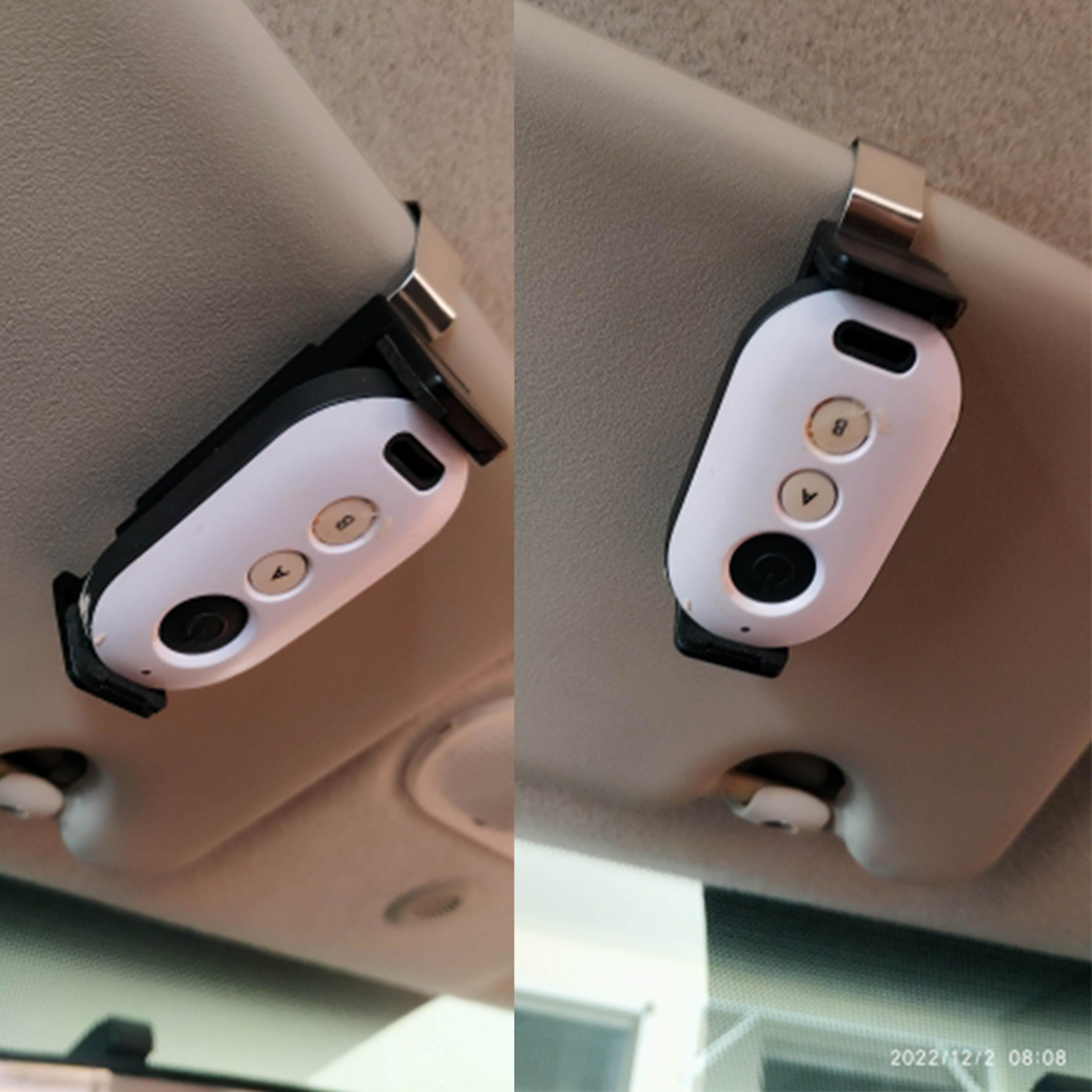 car key clip holder adjustable garage door remote clip for car sun visor | universal fit for garage opener controls