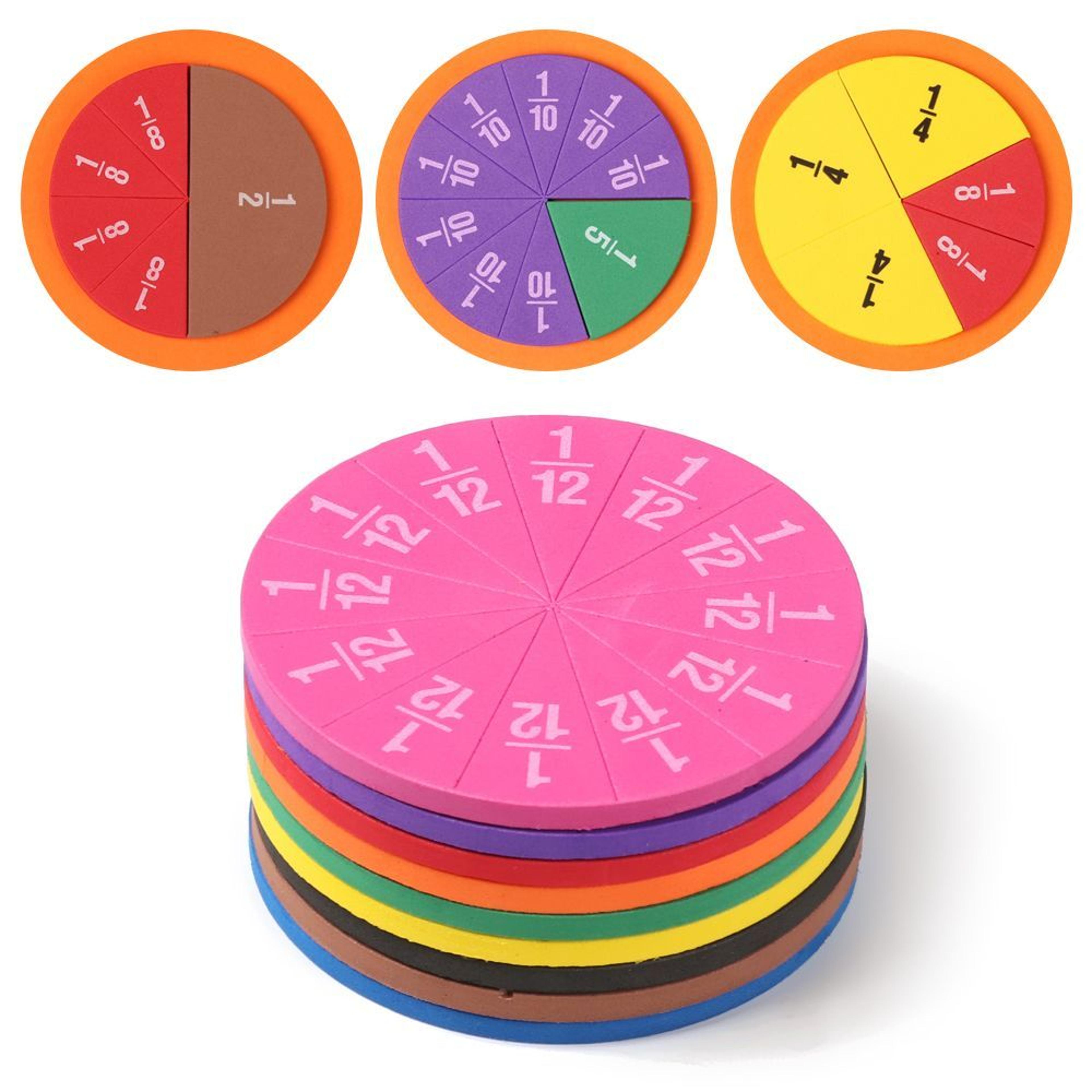 montessori math tool set for kids eva fractions teaching instrument stem learning gift