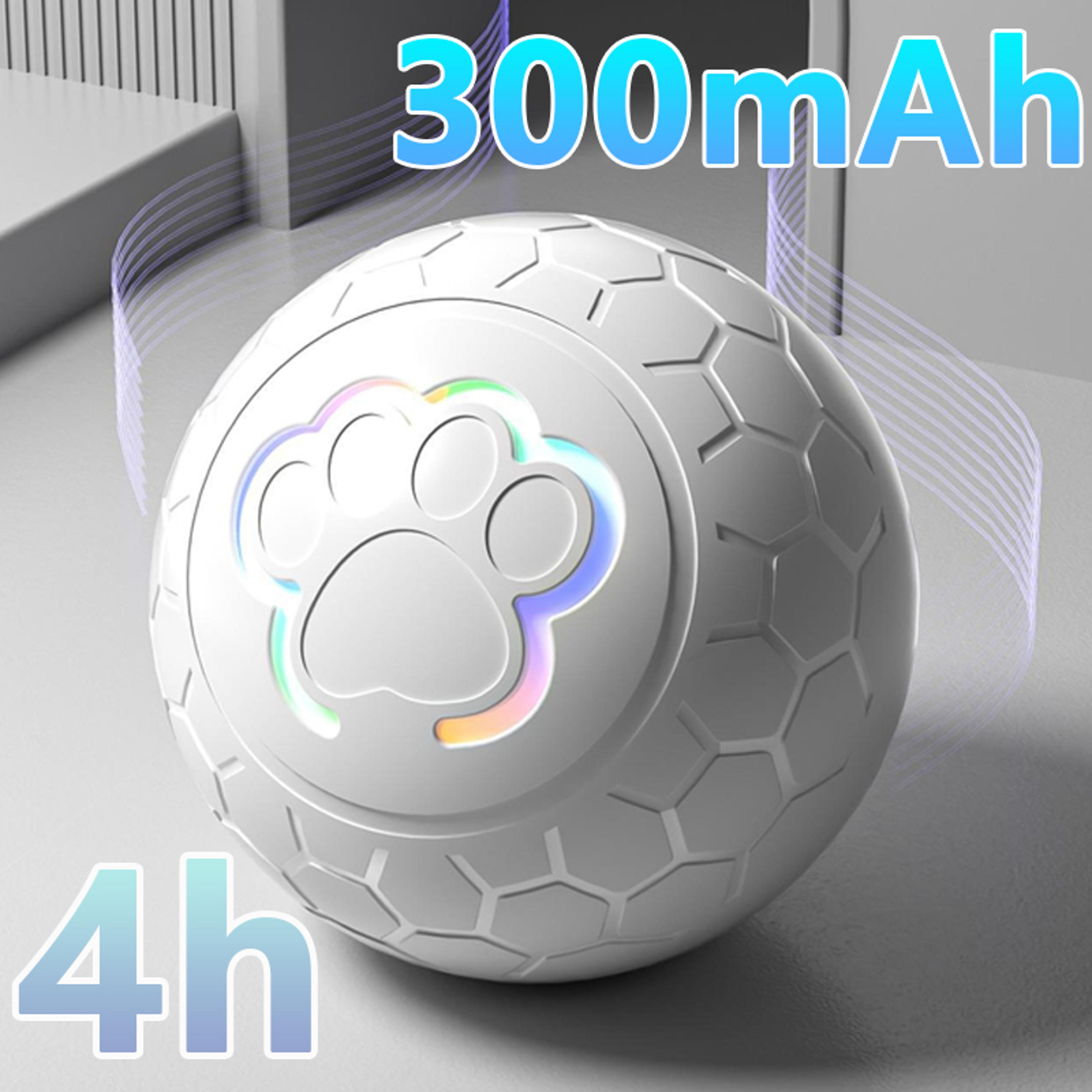 smart interactive dog toy ball usb rechargeable automatic rolling pet toy with rgb lights for active dogs