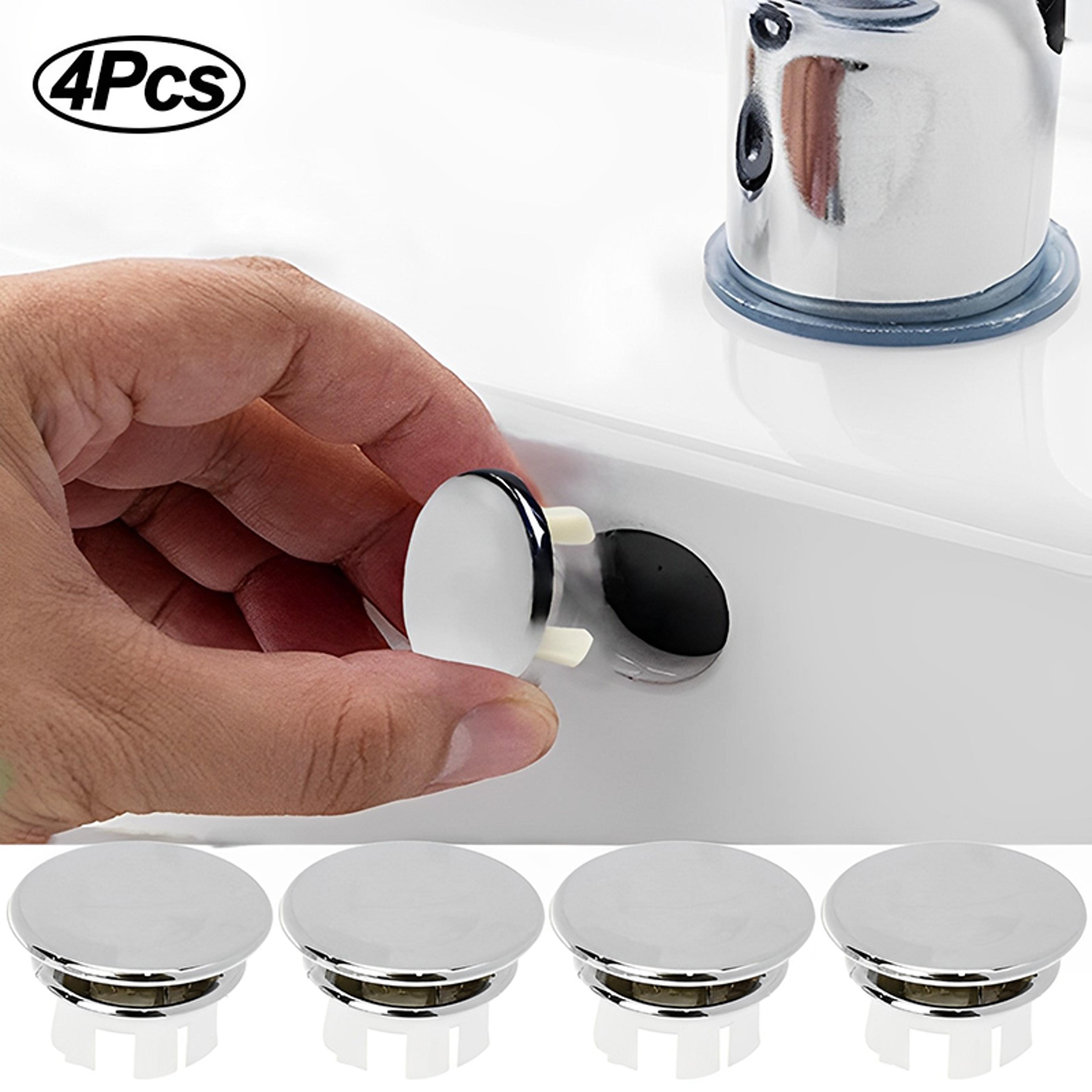 plastic sink overflow cover for kitchen & bathroom basins durable round drain cap
