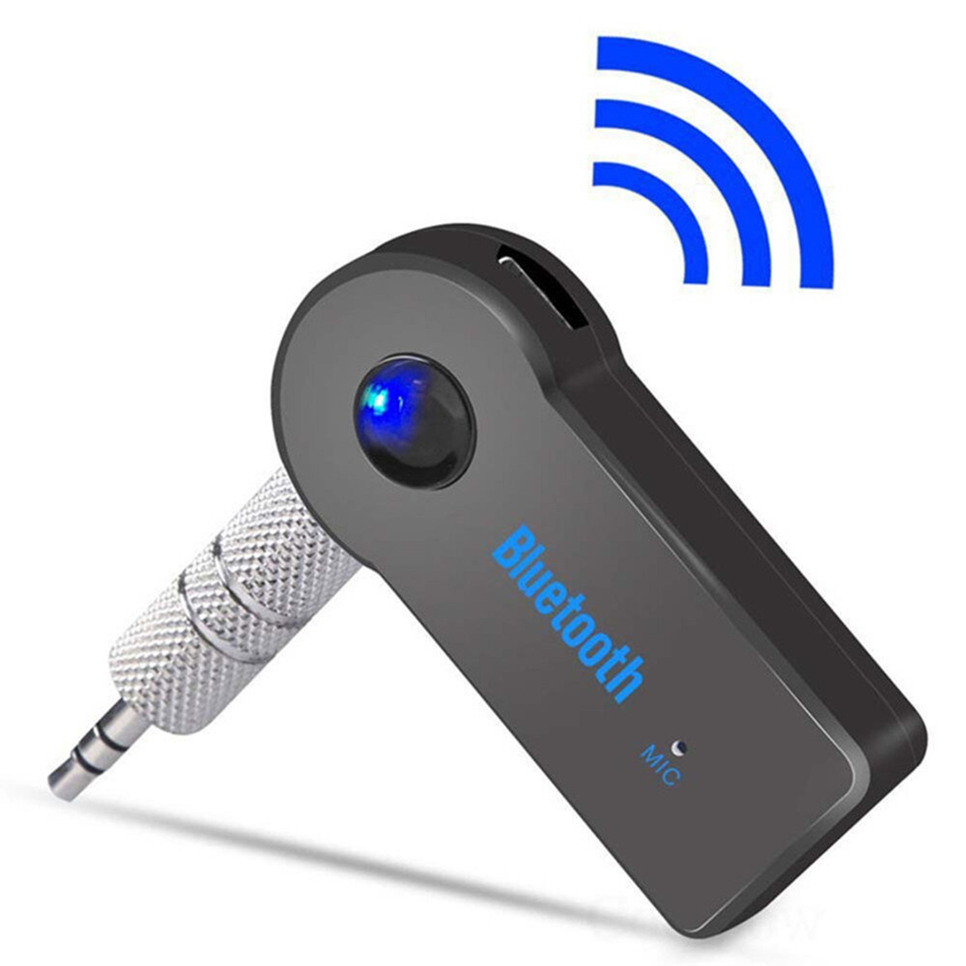 wireless car audio adapter with bluetooth and speaker amplifier