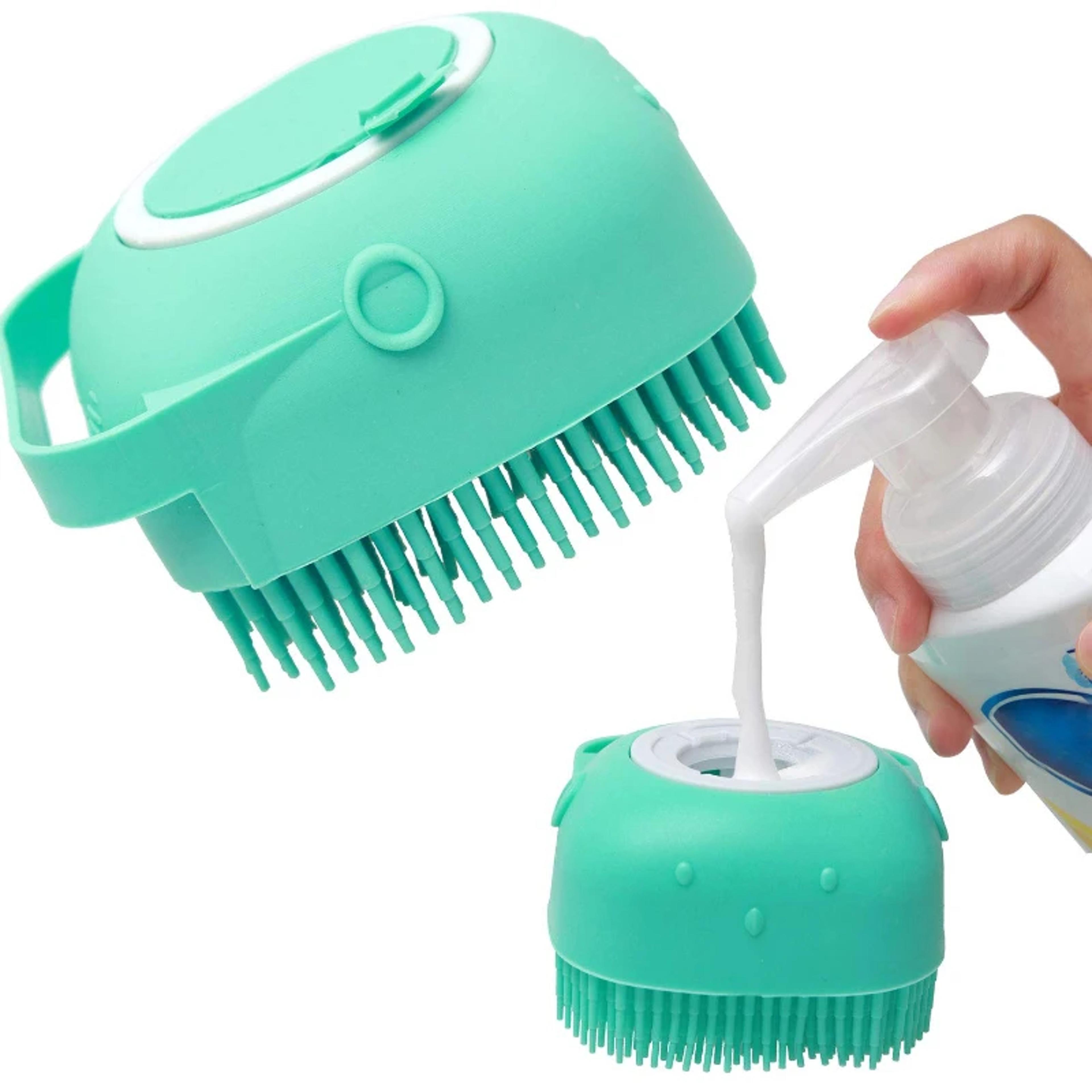 soft silicone rubber cat grooming comb for bathing gentle massage & shampoo scrubber