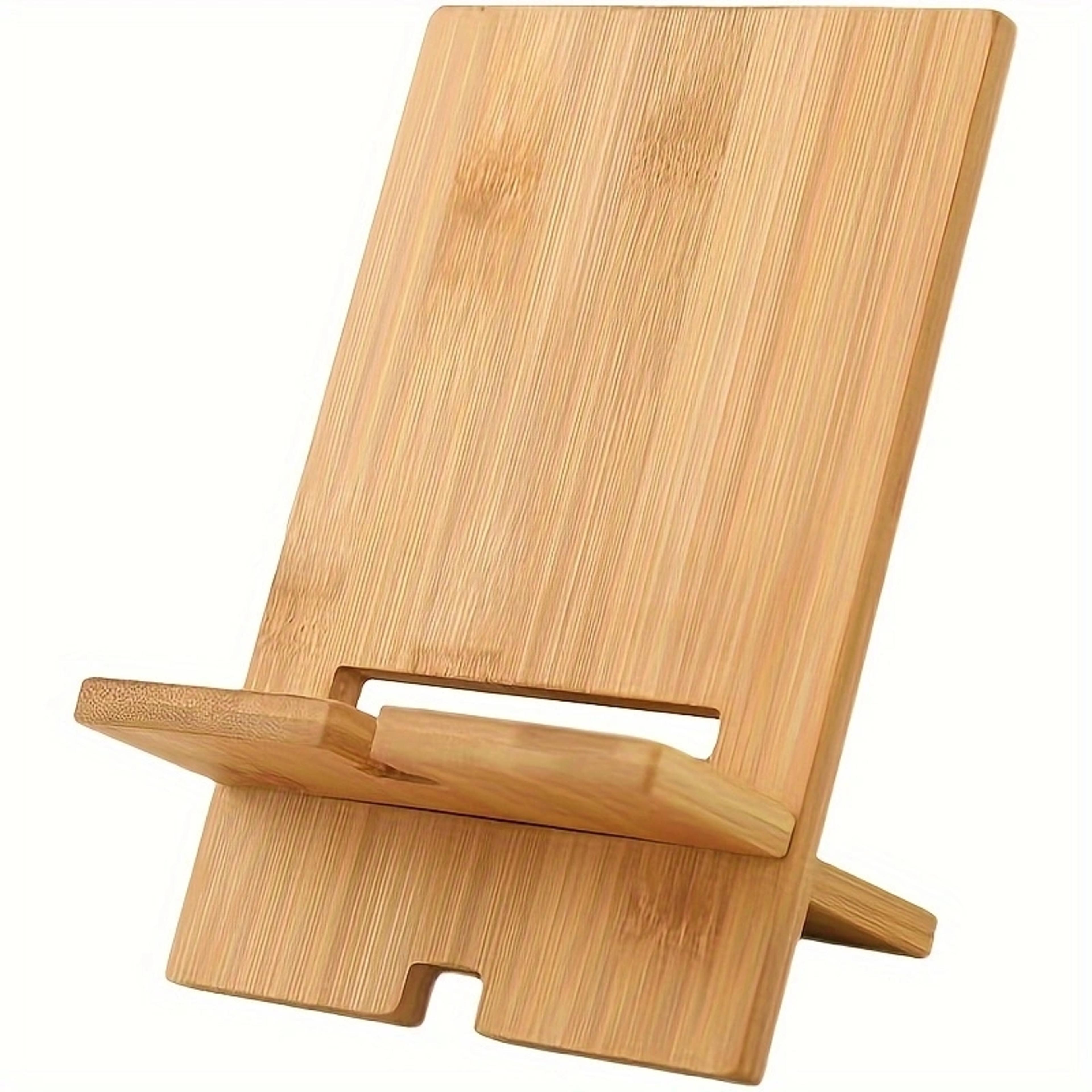 elegant solid wood mobile phone charging stand multi-functional tablet & sewing supplies organizer for home and office