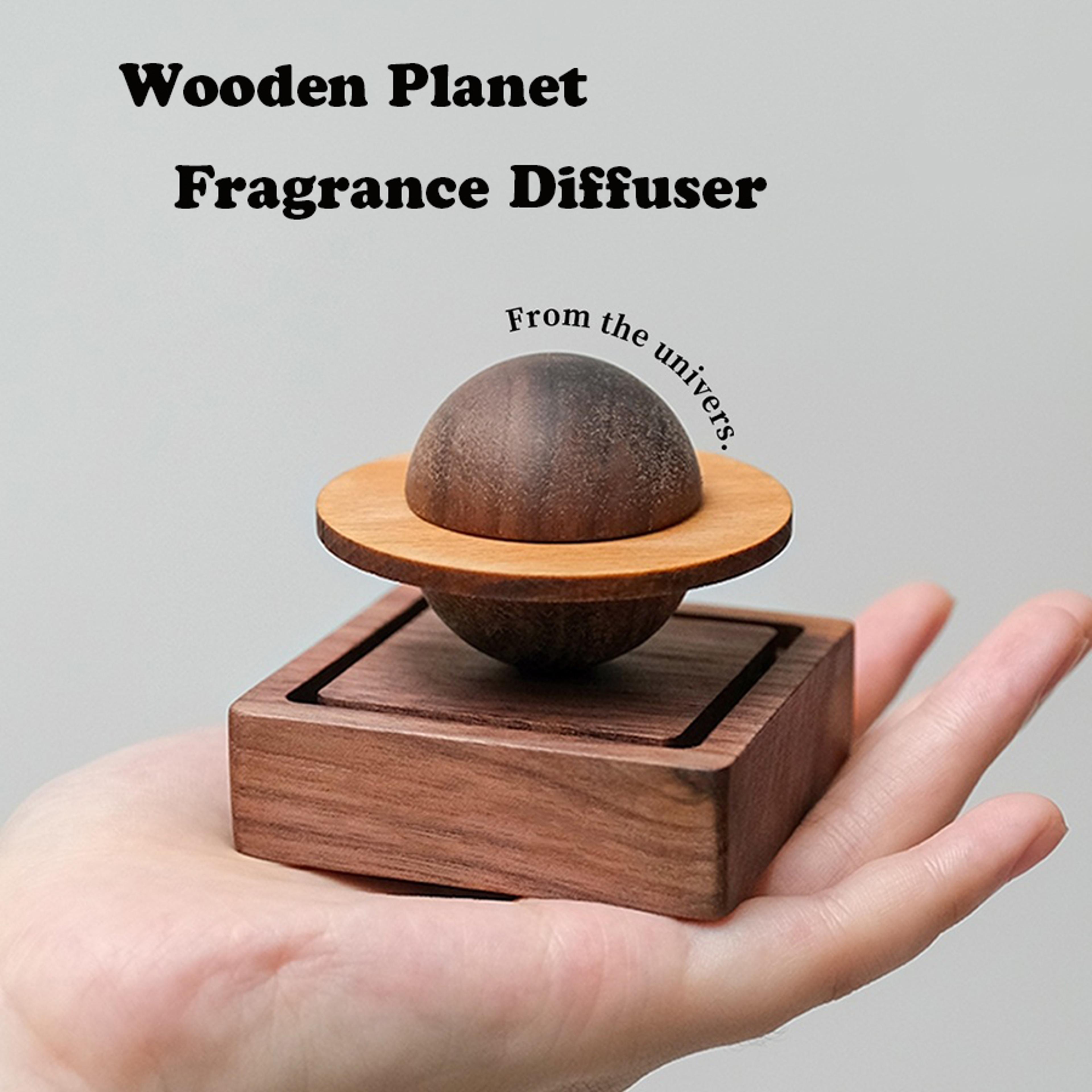 wooden jupiter diffuser scented home decor & fresh air essential oil diffuser for dorms & gifts