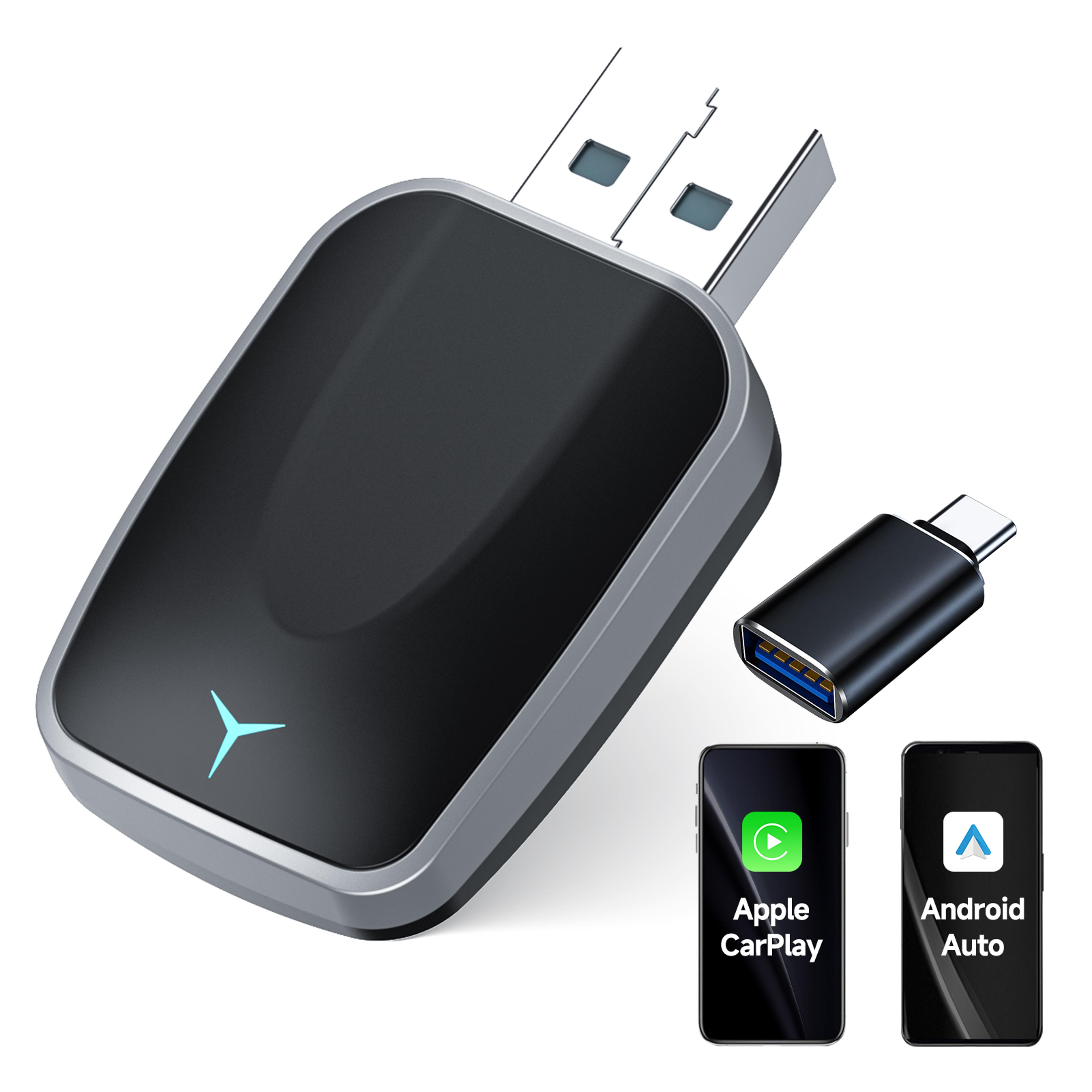 wireless carplay & android auto adapter plug & play for seamless connectivity