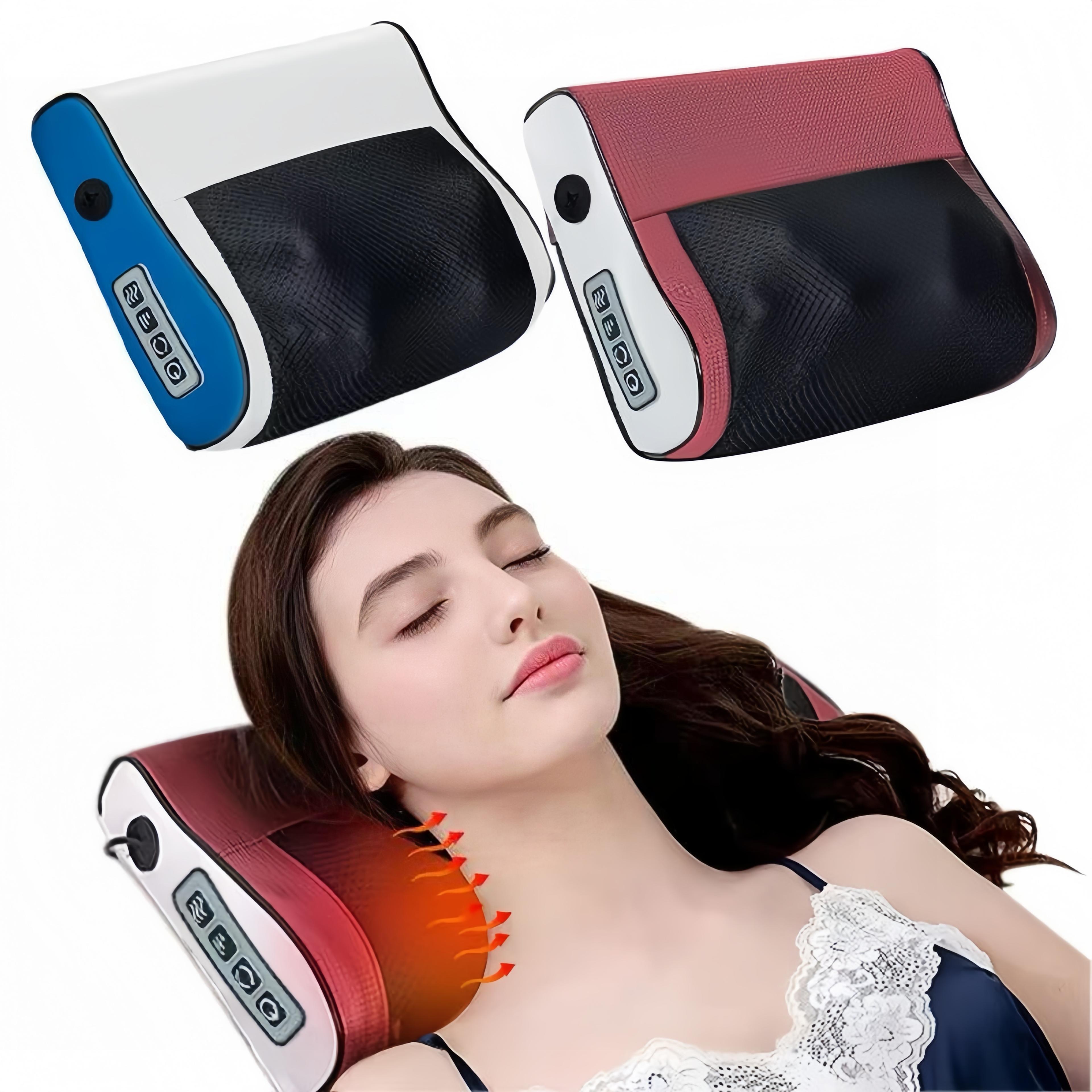 multi-functional neck and shoulder massager adjustable hot compress, kneading tool for neck, back & shoulder pain reli
