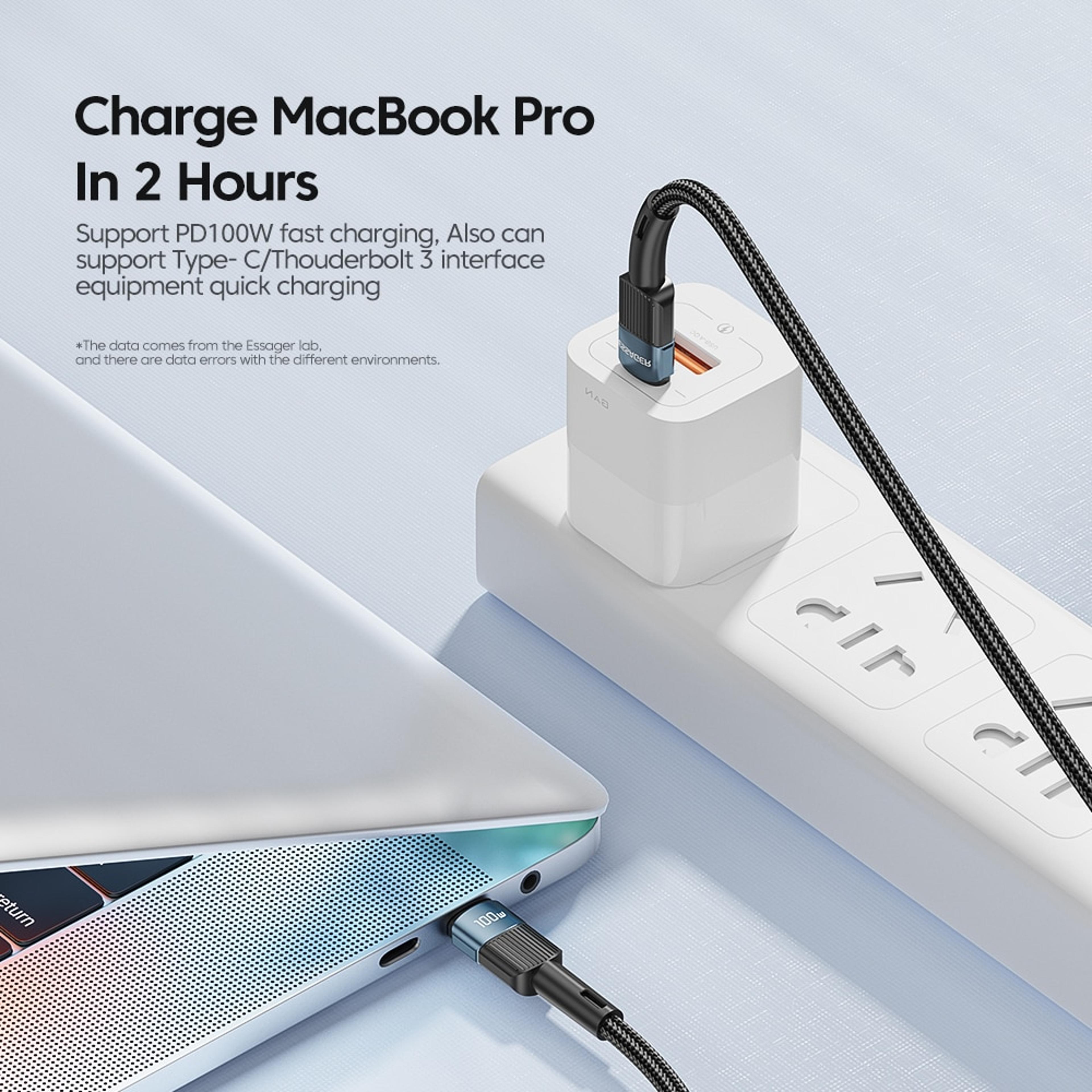 essager usb-c pd fast charging cable for macbook, samsung, xiaomi type c usb charger wire
