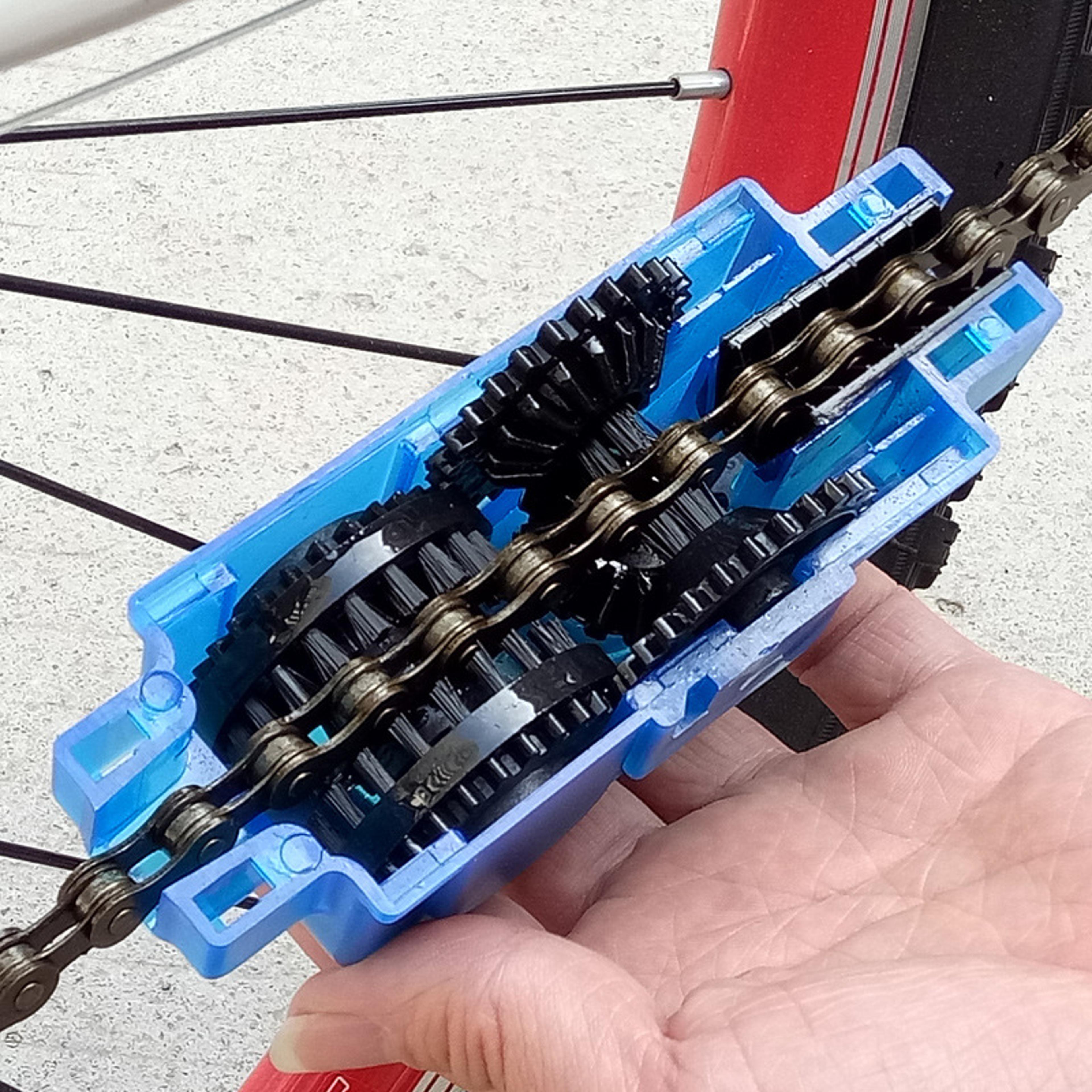 portable bicycle chain cleaner bike brushes scrubber for mountain cycling cleaning kit