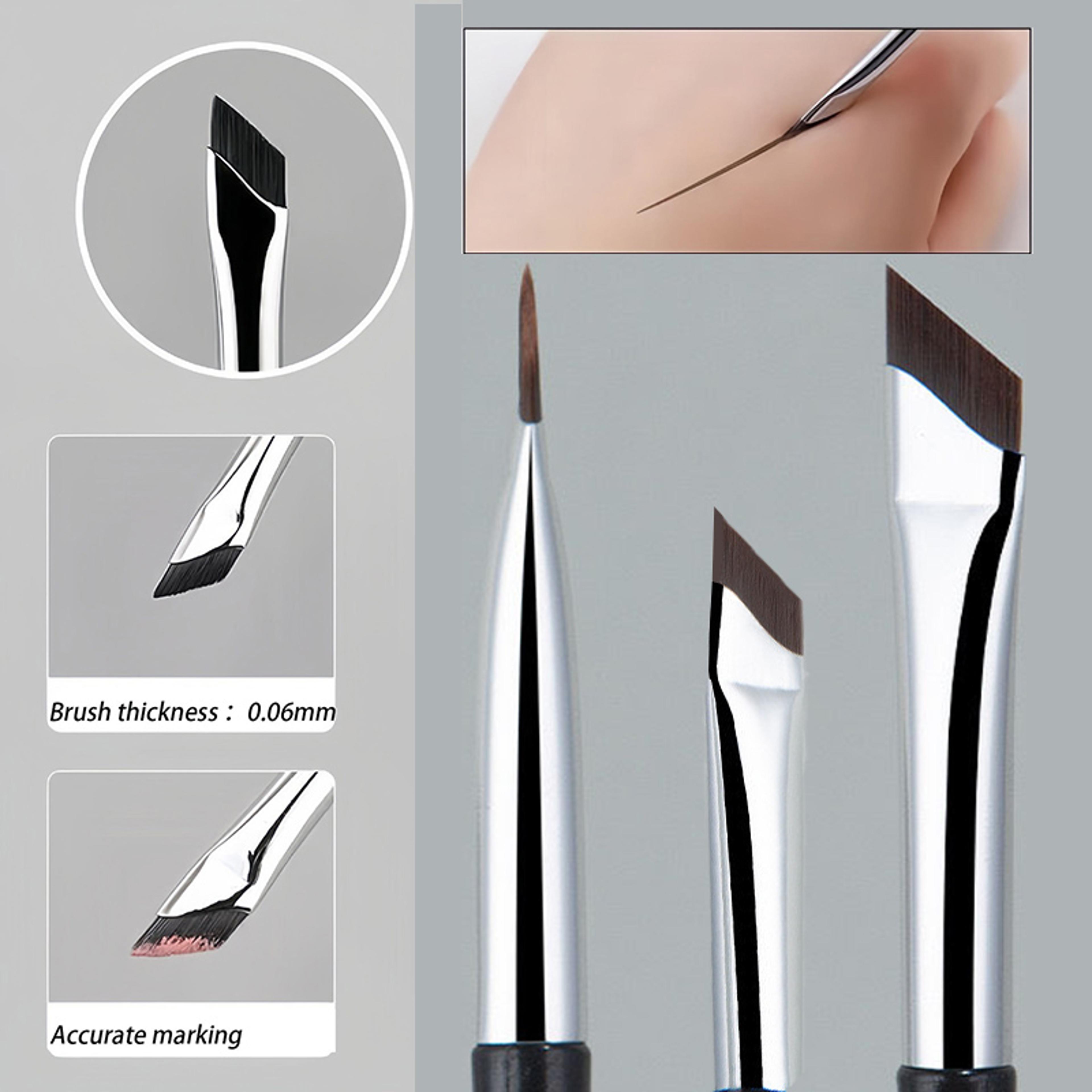 ultra thin precision blade eyeliner brush for precise eyebrow & under eye detail