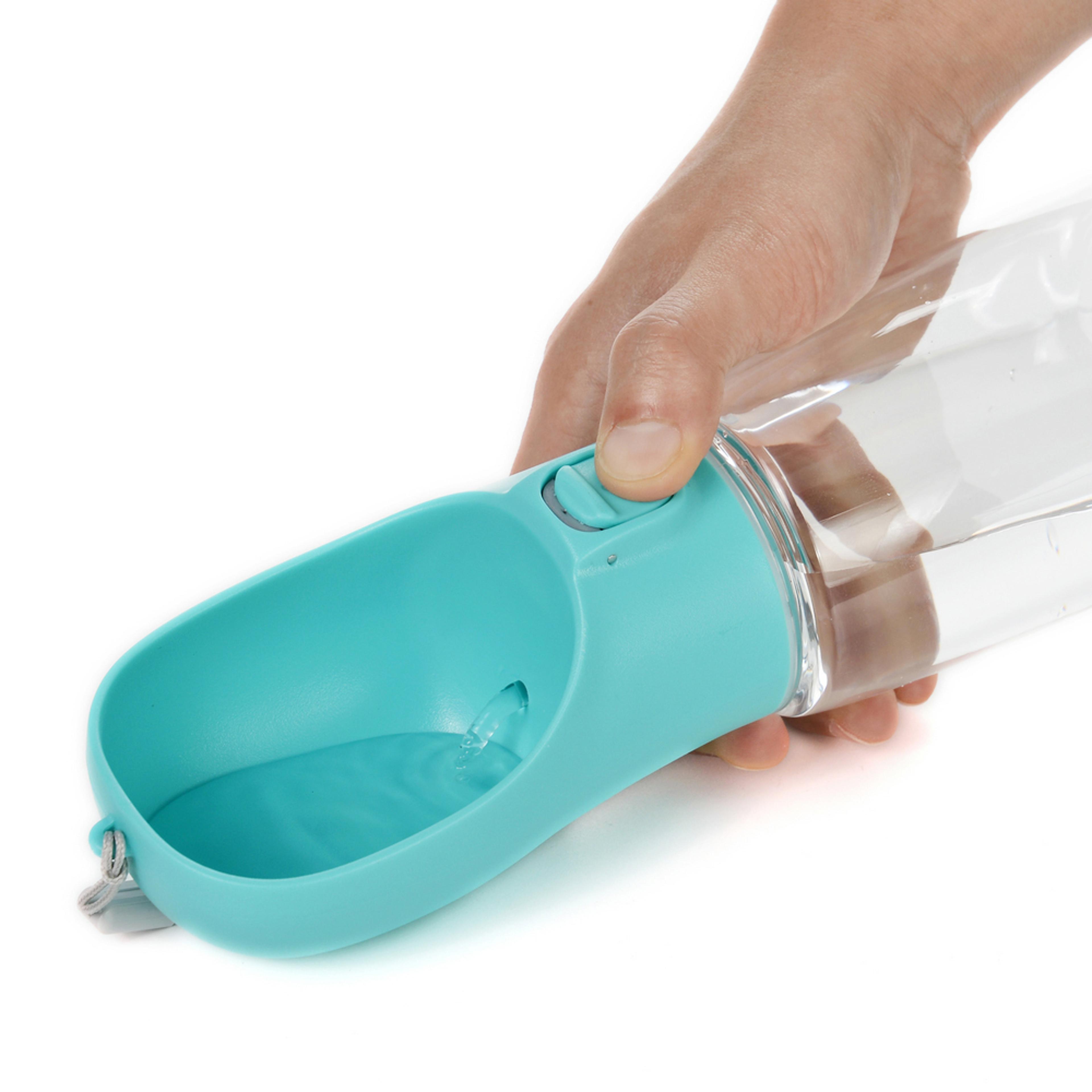 leakproof dog water bottle for pet dogs & cats travel feeder for pug, chihuahua, labrador