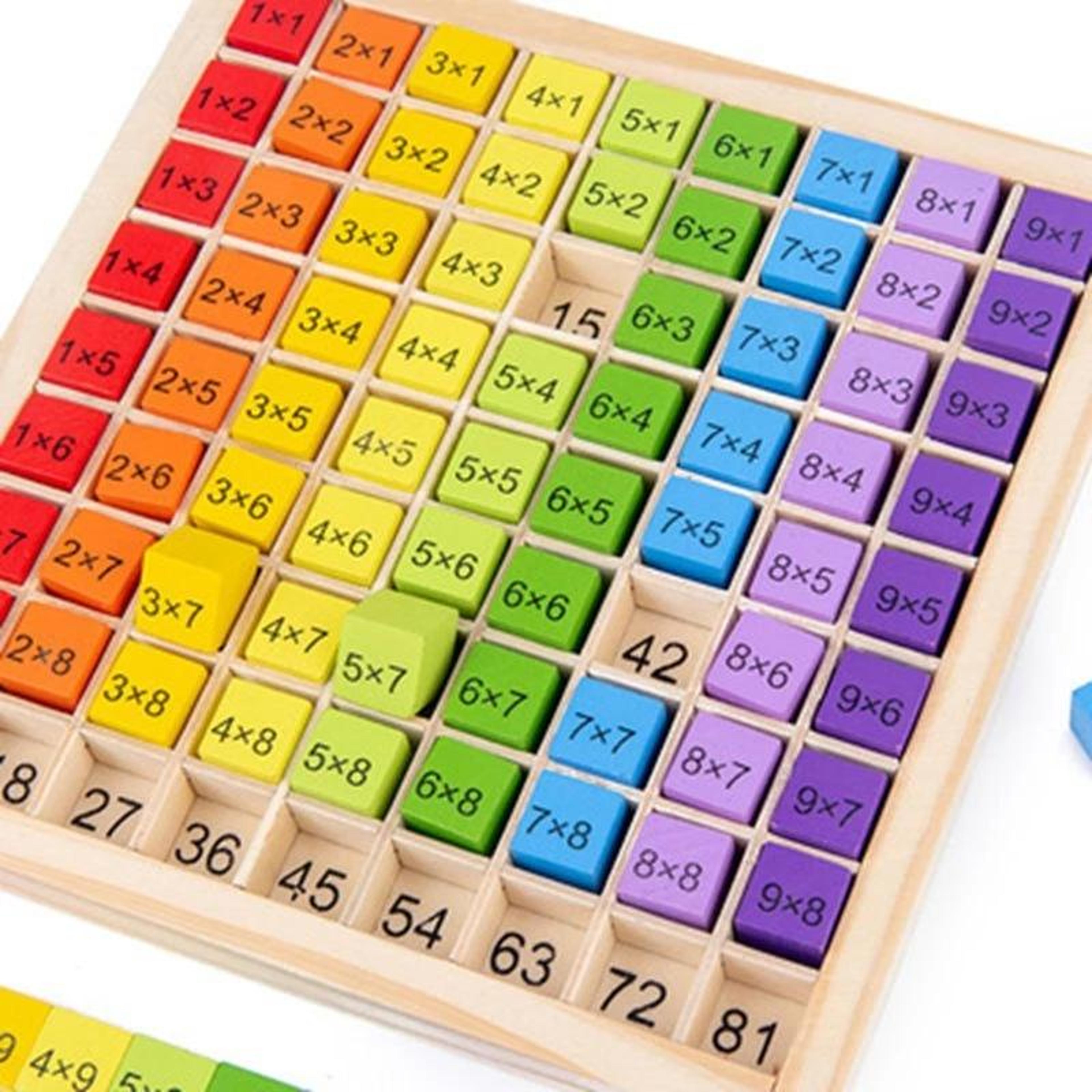 montessori educational wooden math toys for kids – multiplication table & arithmetic teaching aid