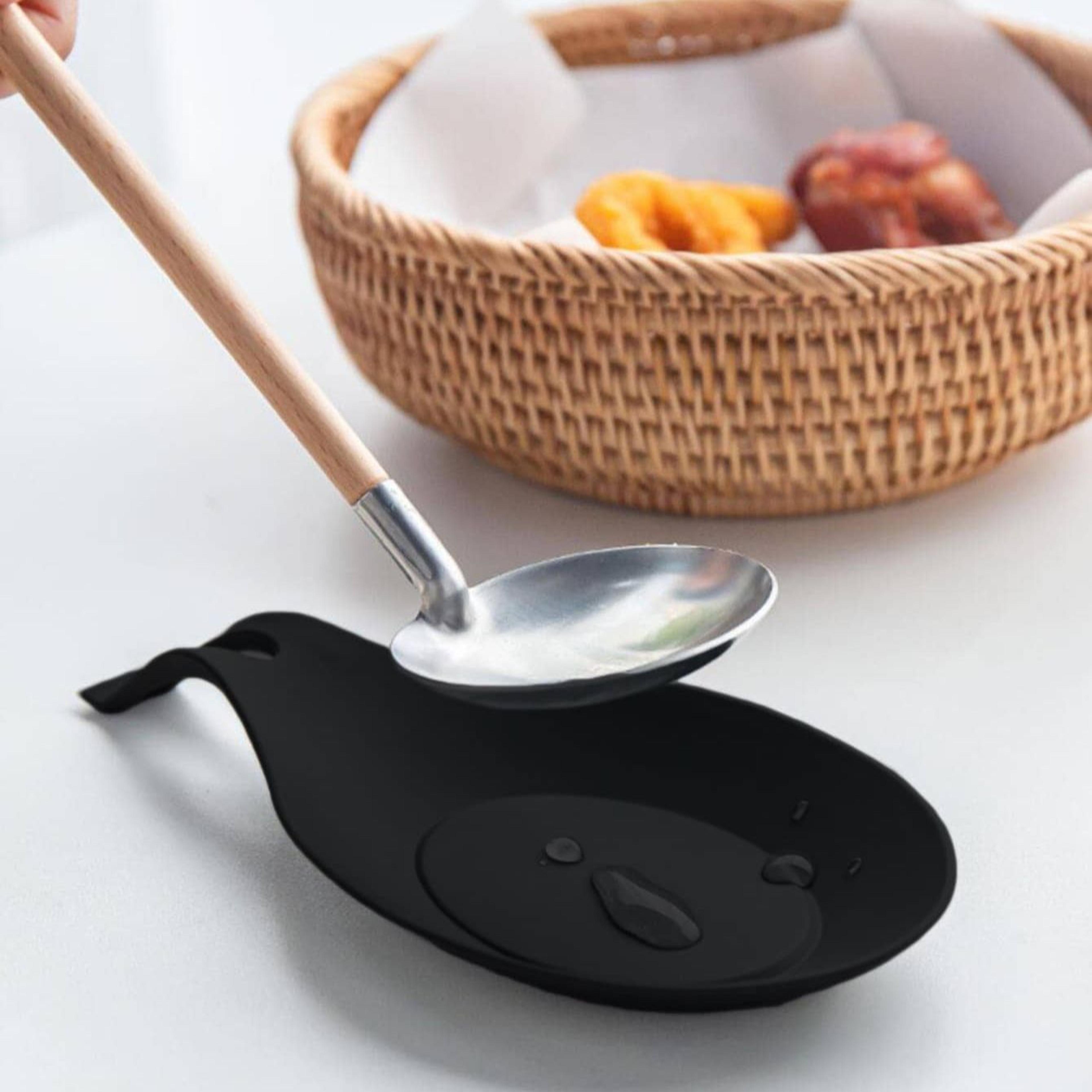 silicone heat-resistant placemat & pot holder tray non-slip coaster & spoon pad for kitchen