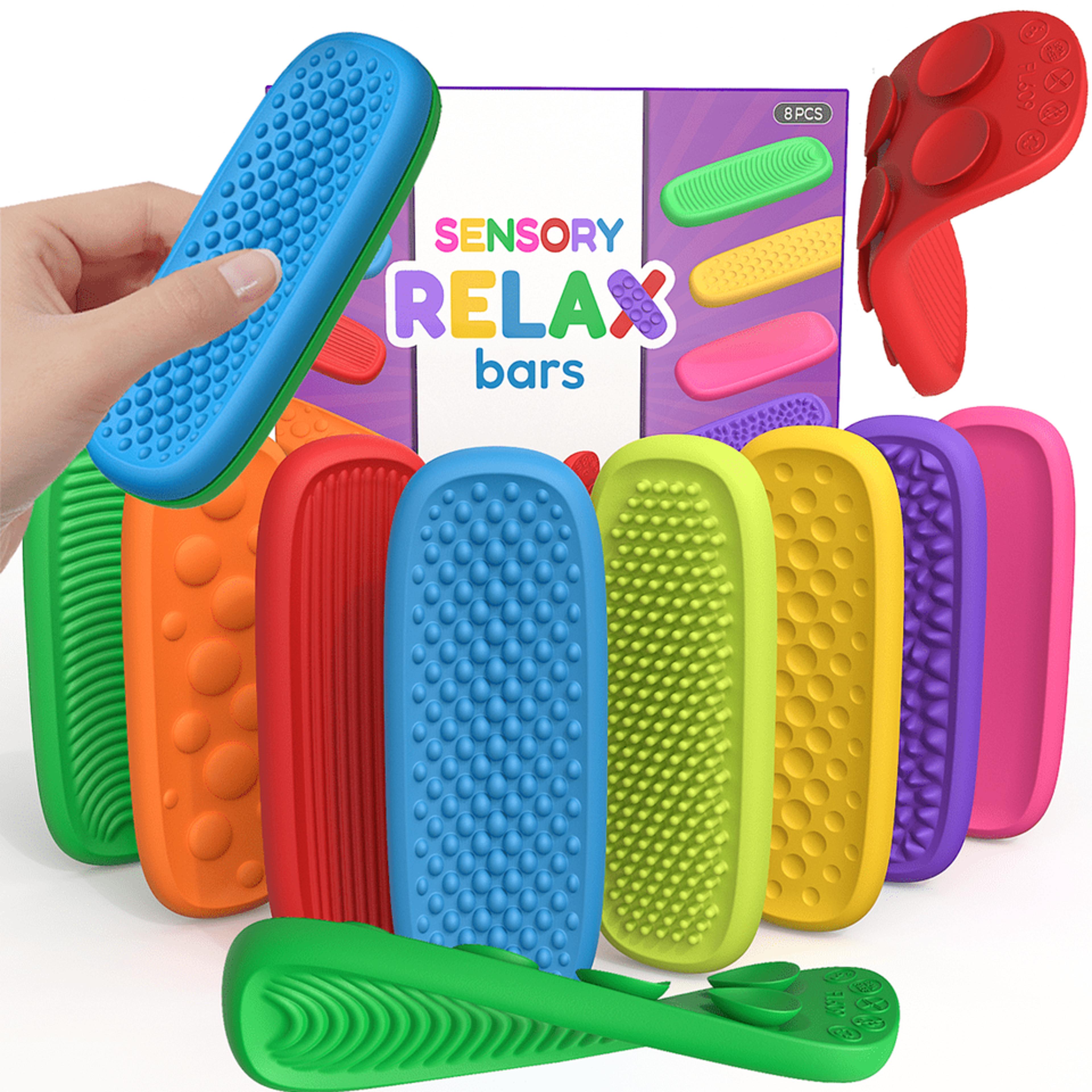 silicone sensory relax bars fidget toy stress relief for kids and adults