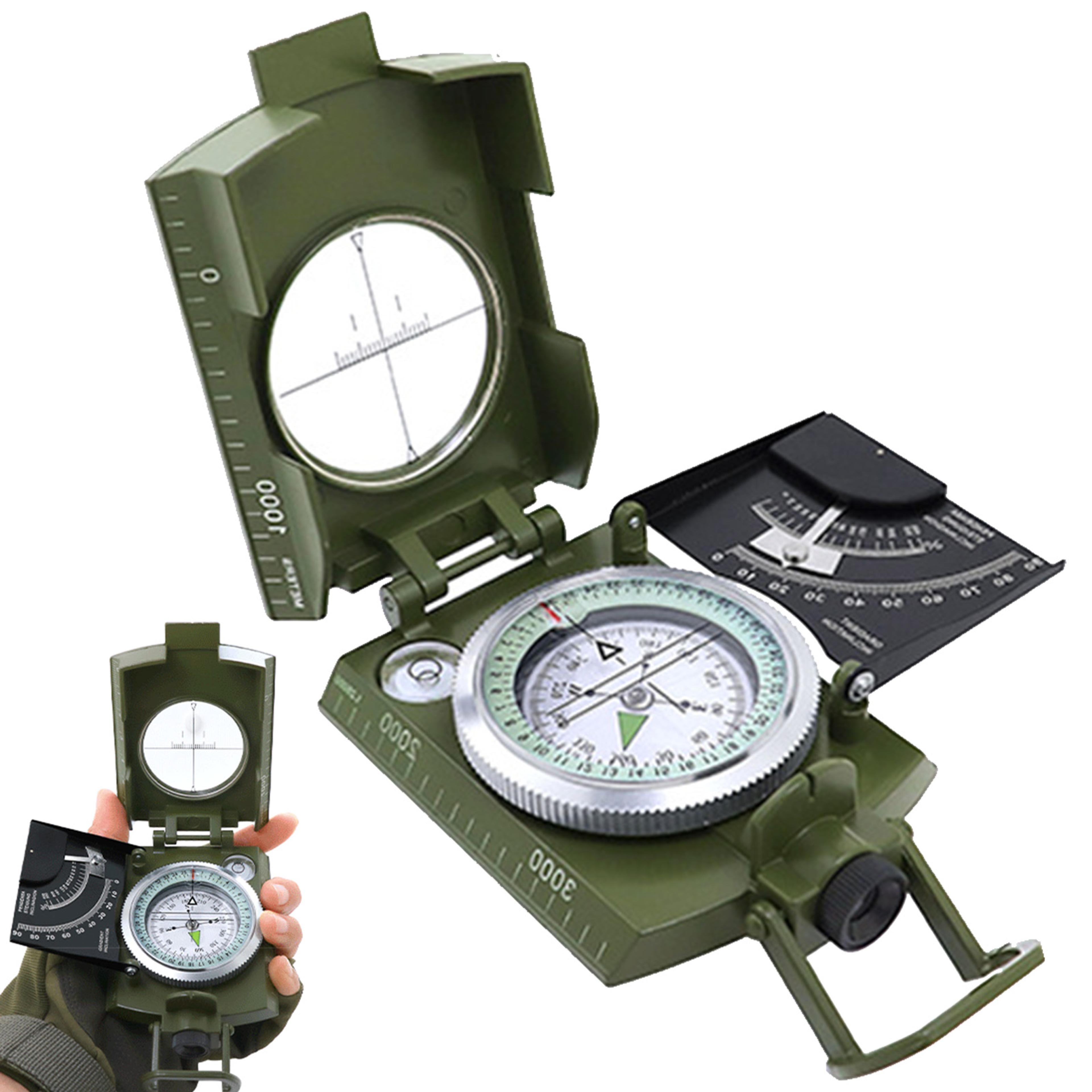 outdoor portable compass high-precision navigation tool for hiking, camping, and survival