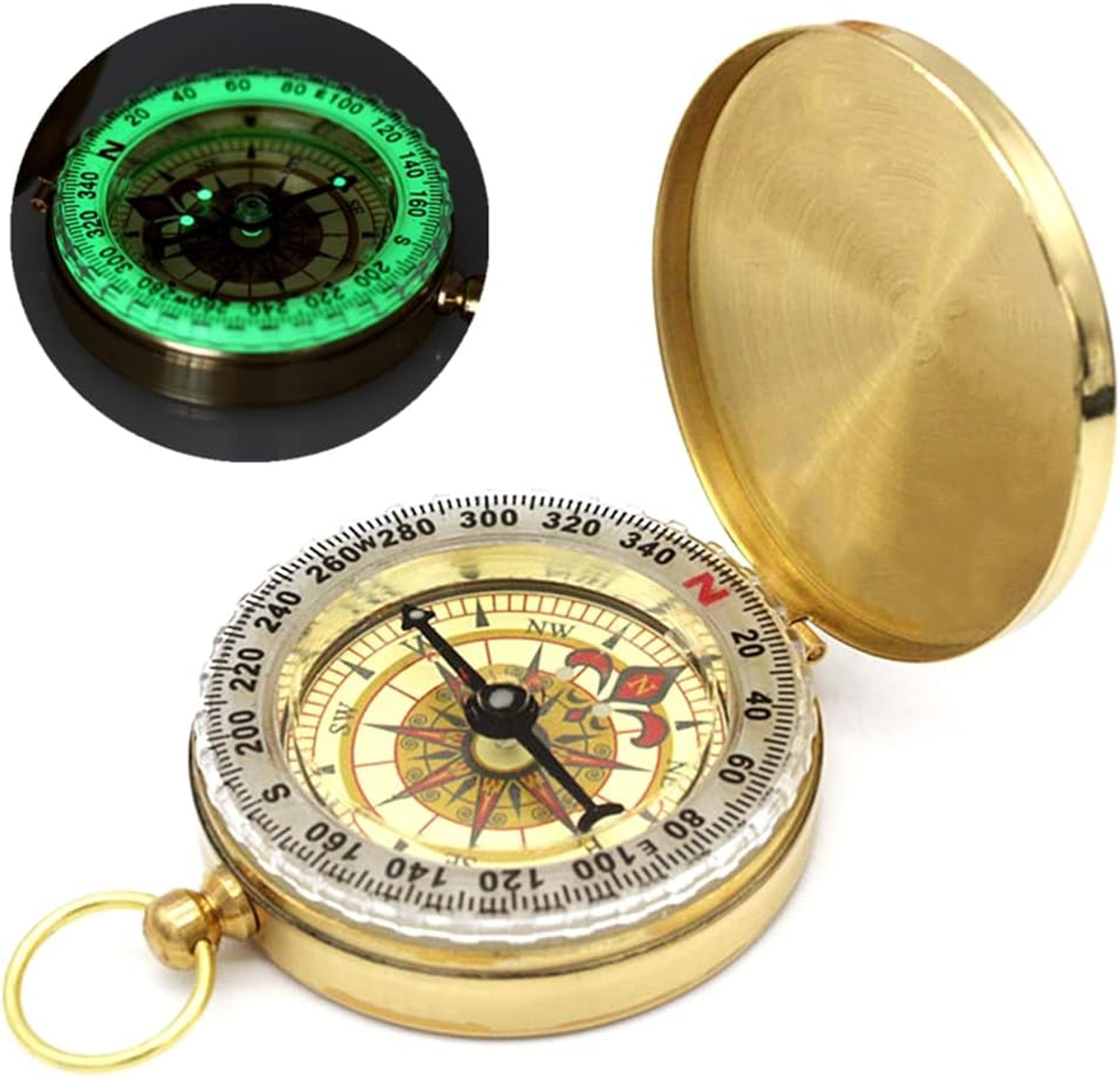 glow-in-the-dark waterproof camping survival compass perfect outdoor navigation tool for hiking and hunting