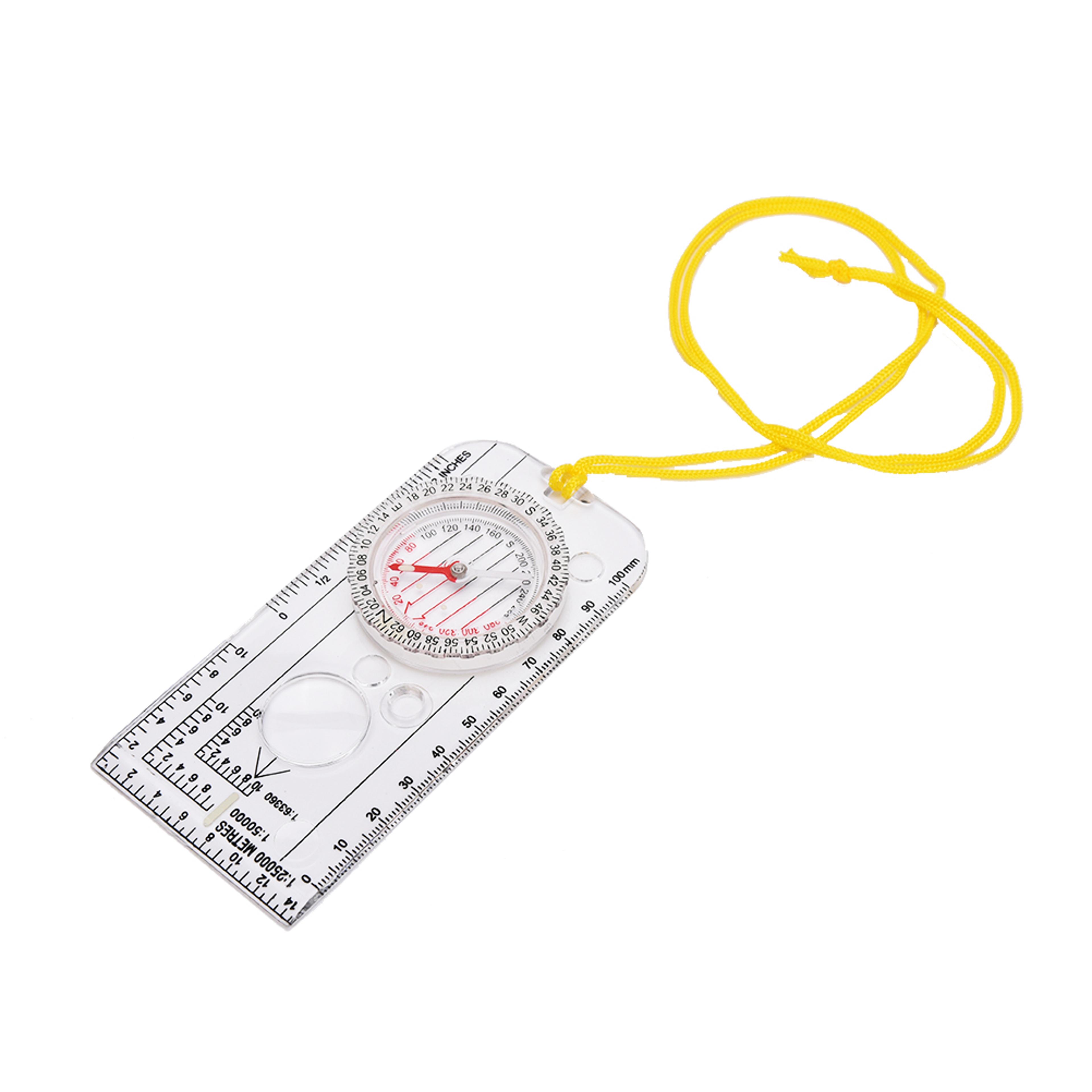 magnifying compass for hiking, camping, and orienteering precision map reading tool
