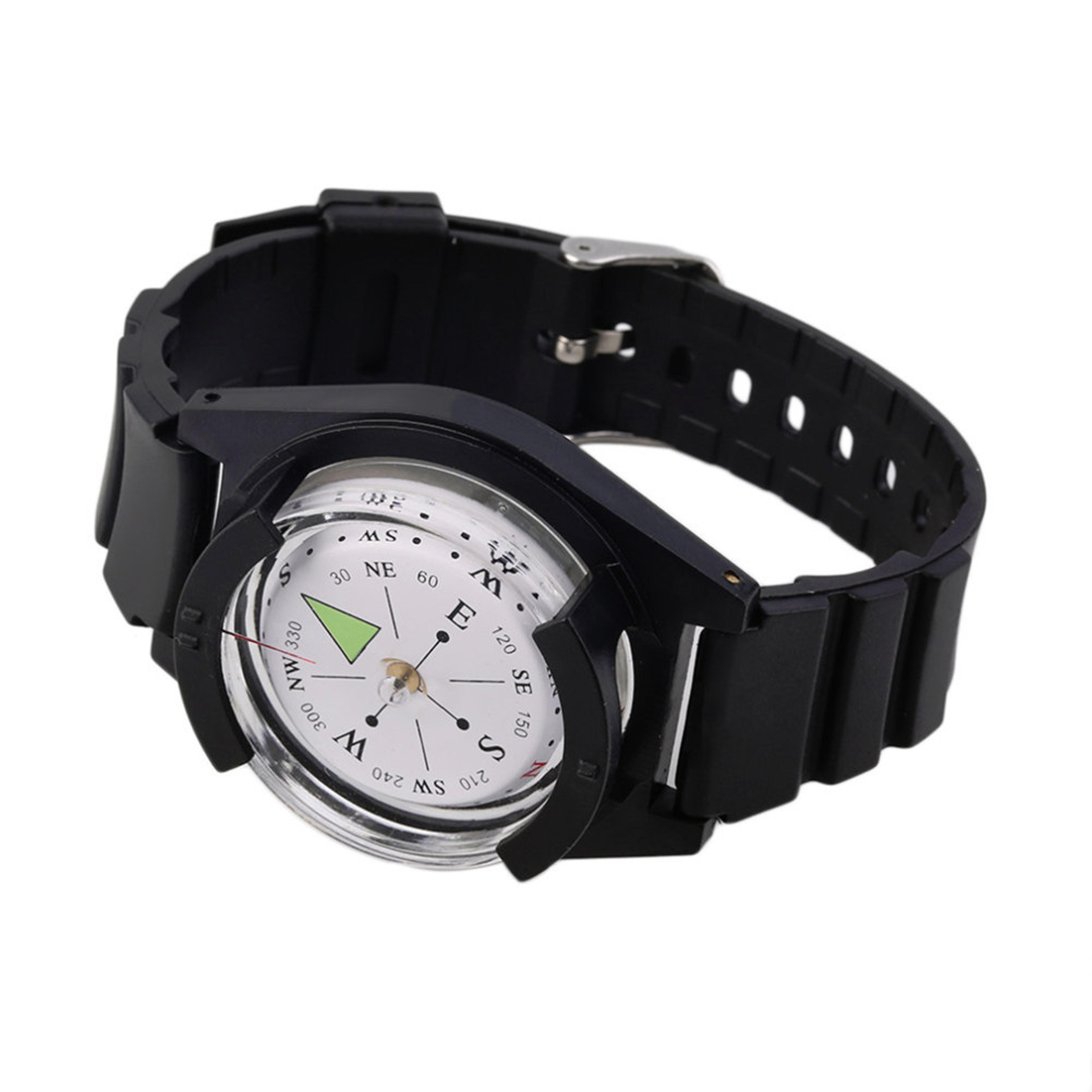 wristband compass watch strap outdoor navigation tool for hiking, camping, and survival gear
