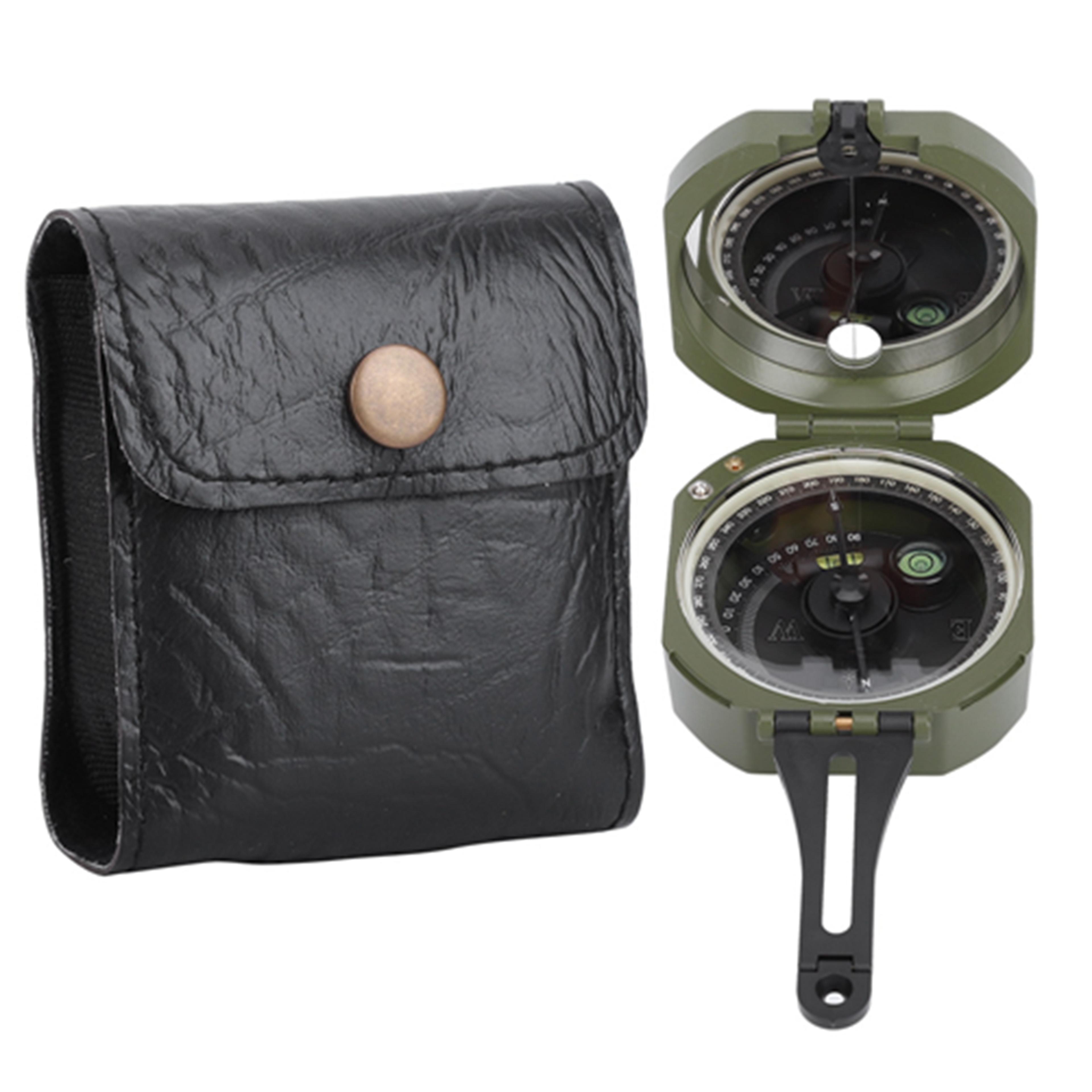professional outdoor geological compass waterproof, high accuracy & fluorescent for adventures & field use