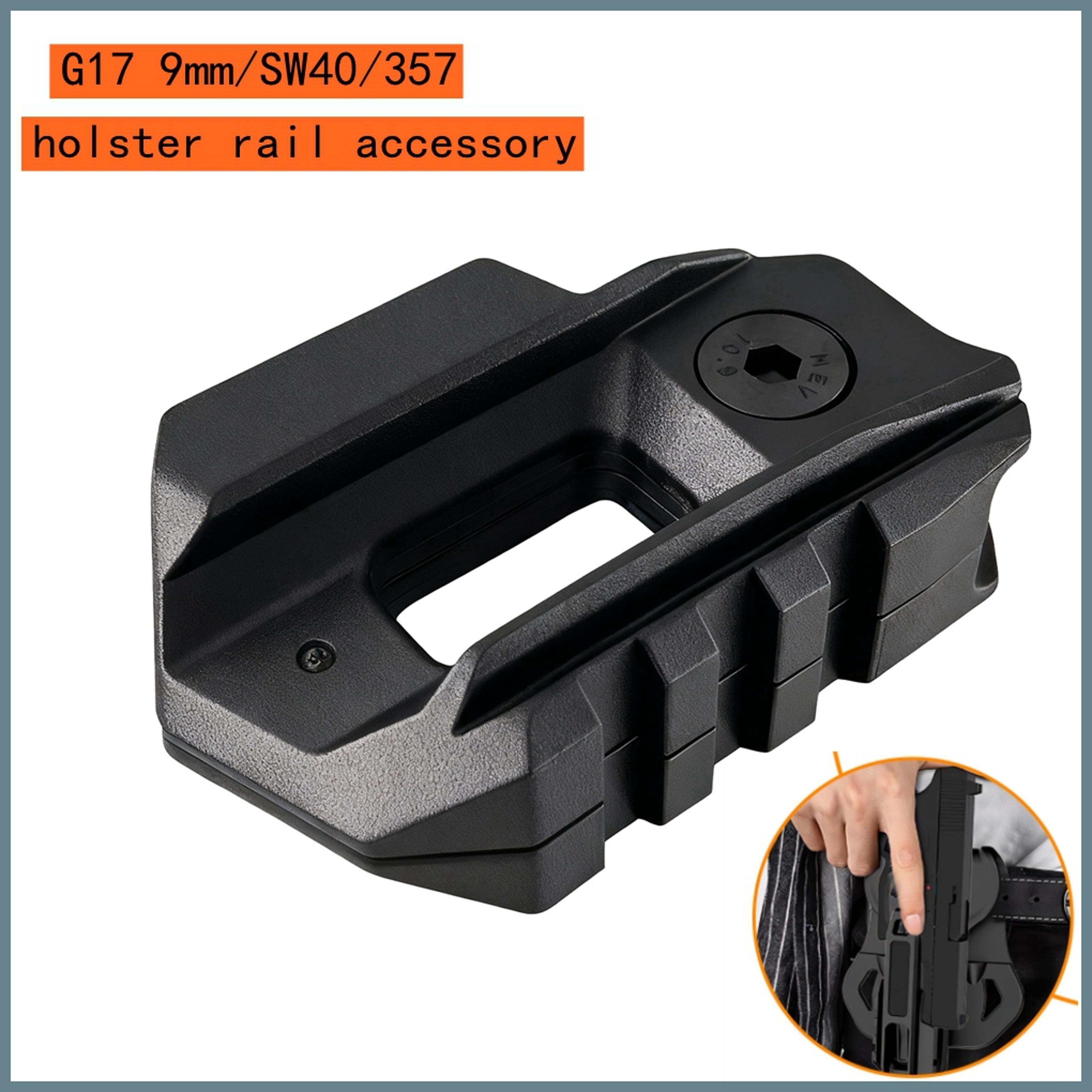 tactical gun holster rail accessory secure, adjustable mount for ultimate convenience