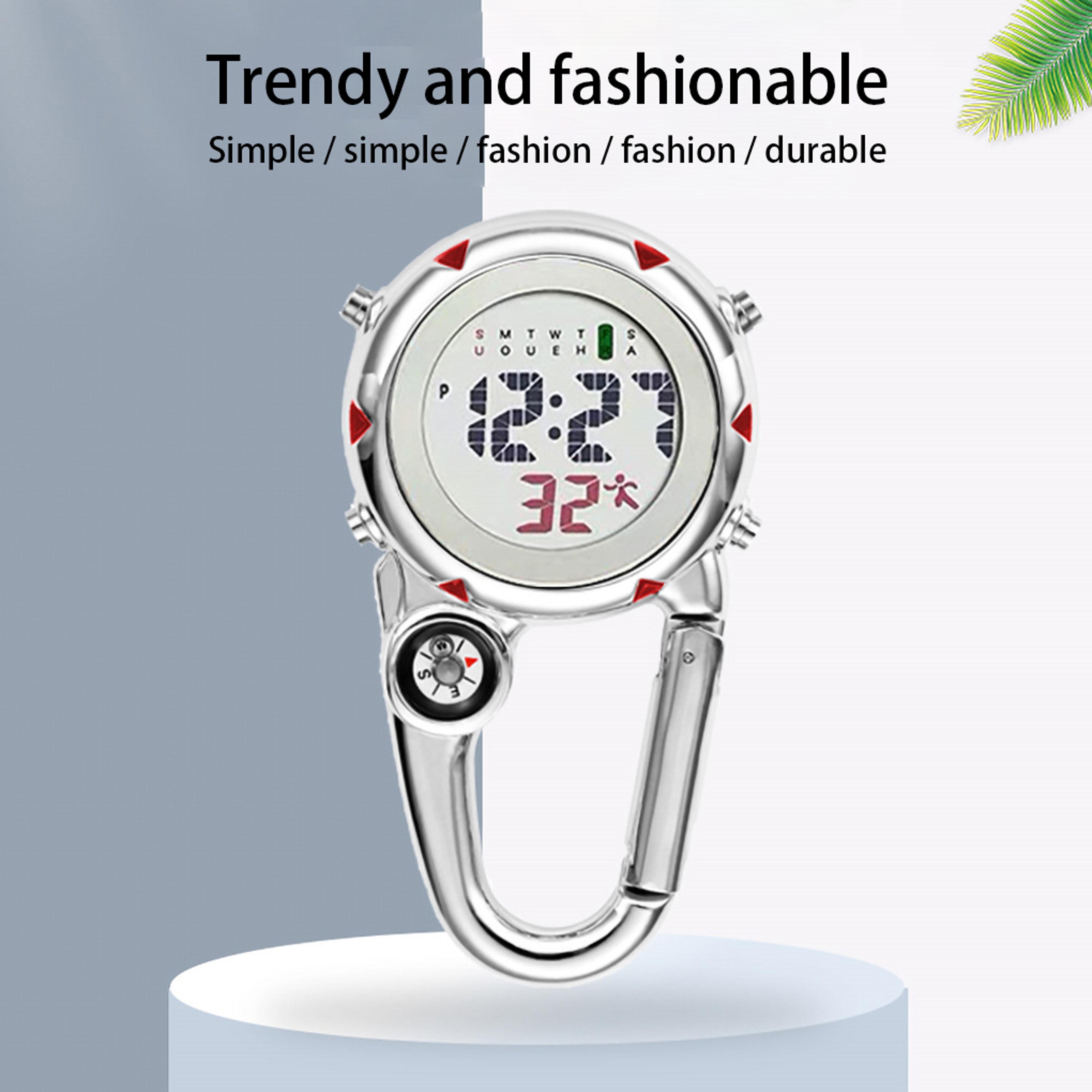 luminous tactical thermometer carabiner with metal compass essential survival tool for outdoor adventures