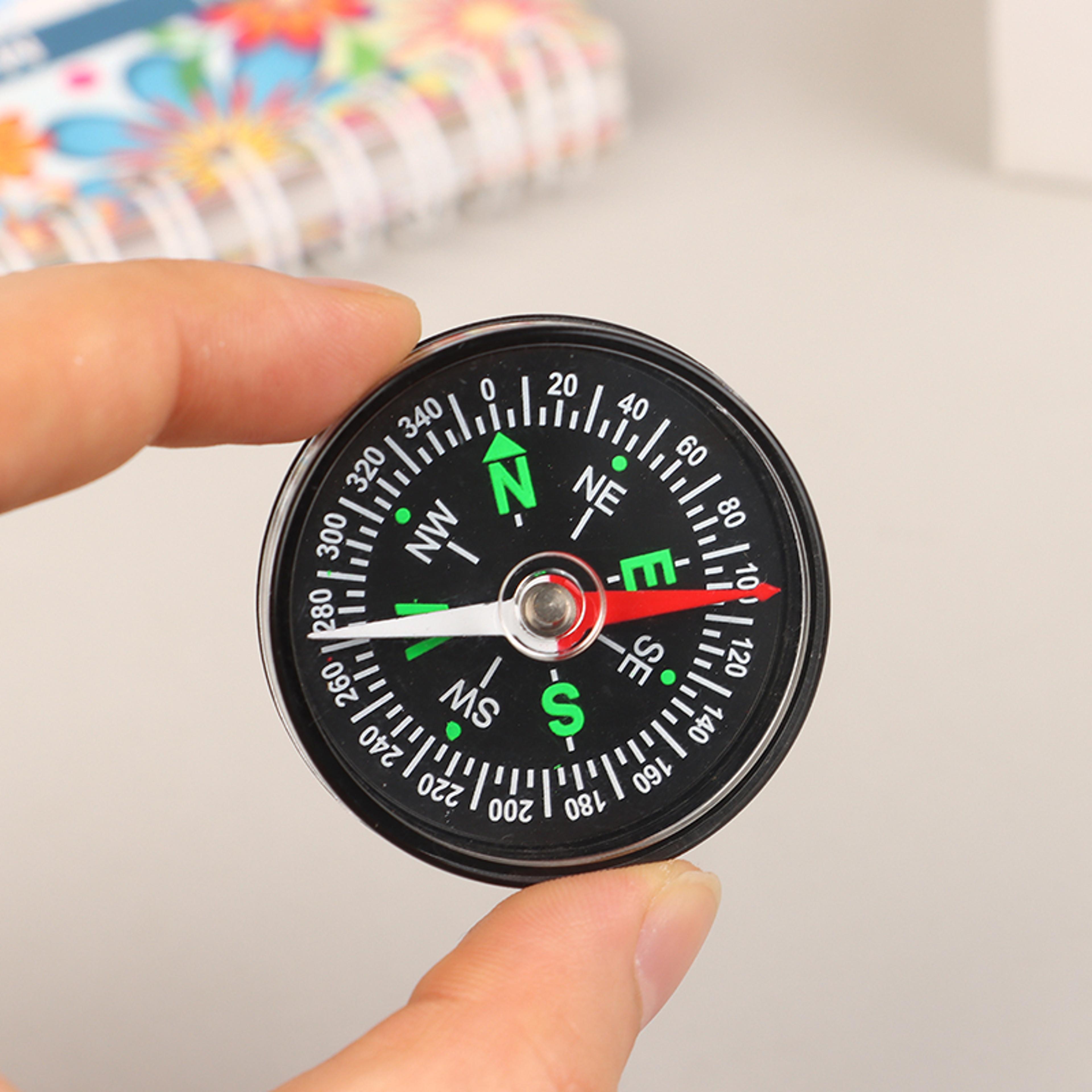 handheld compass for outdoor adventures portable abs camping navigation tool