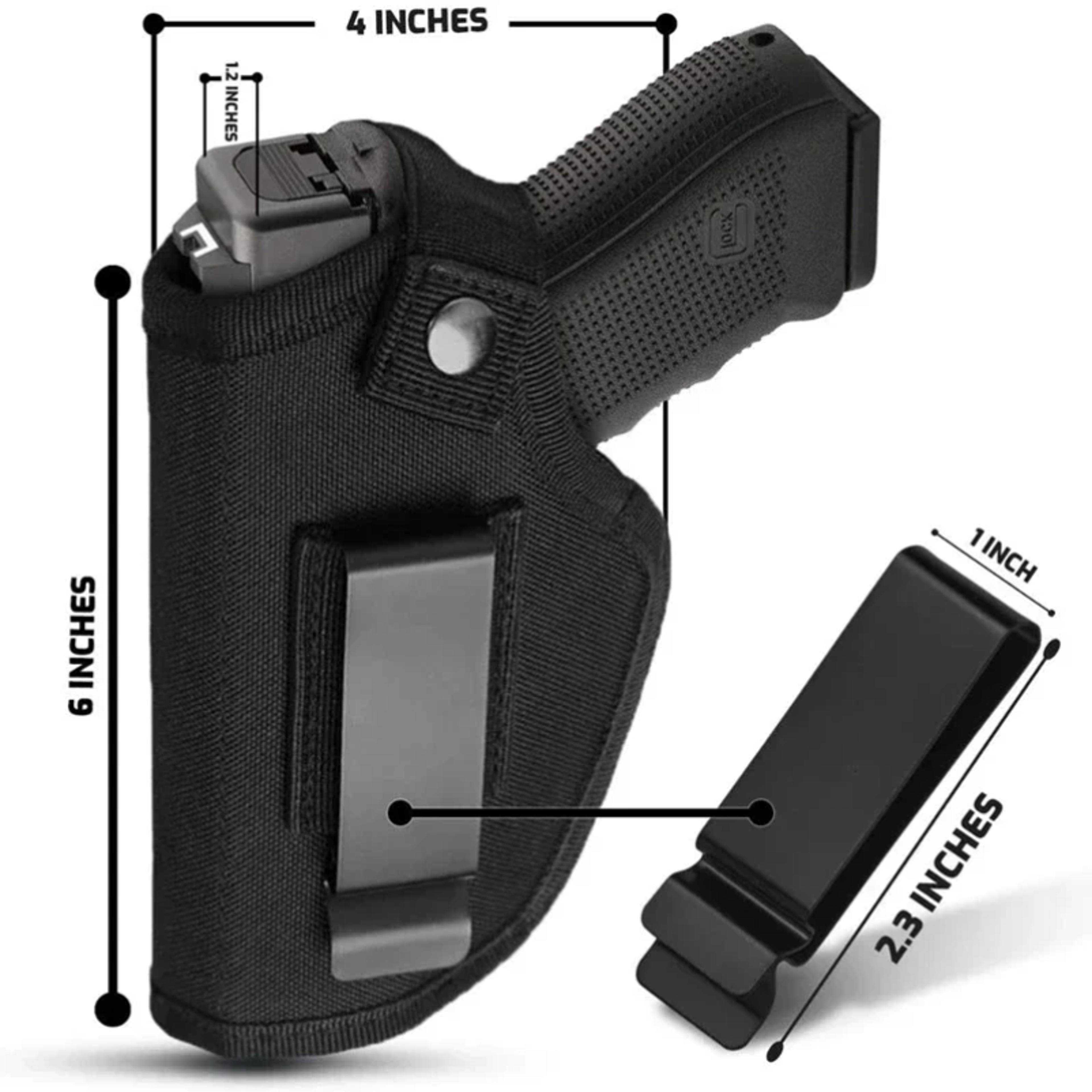 universal concealed carry holster for right & left adjustable and versatile