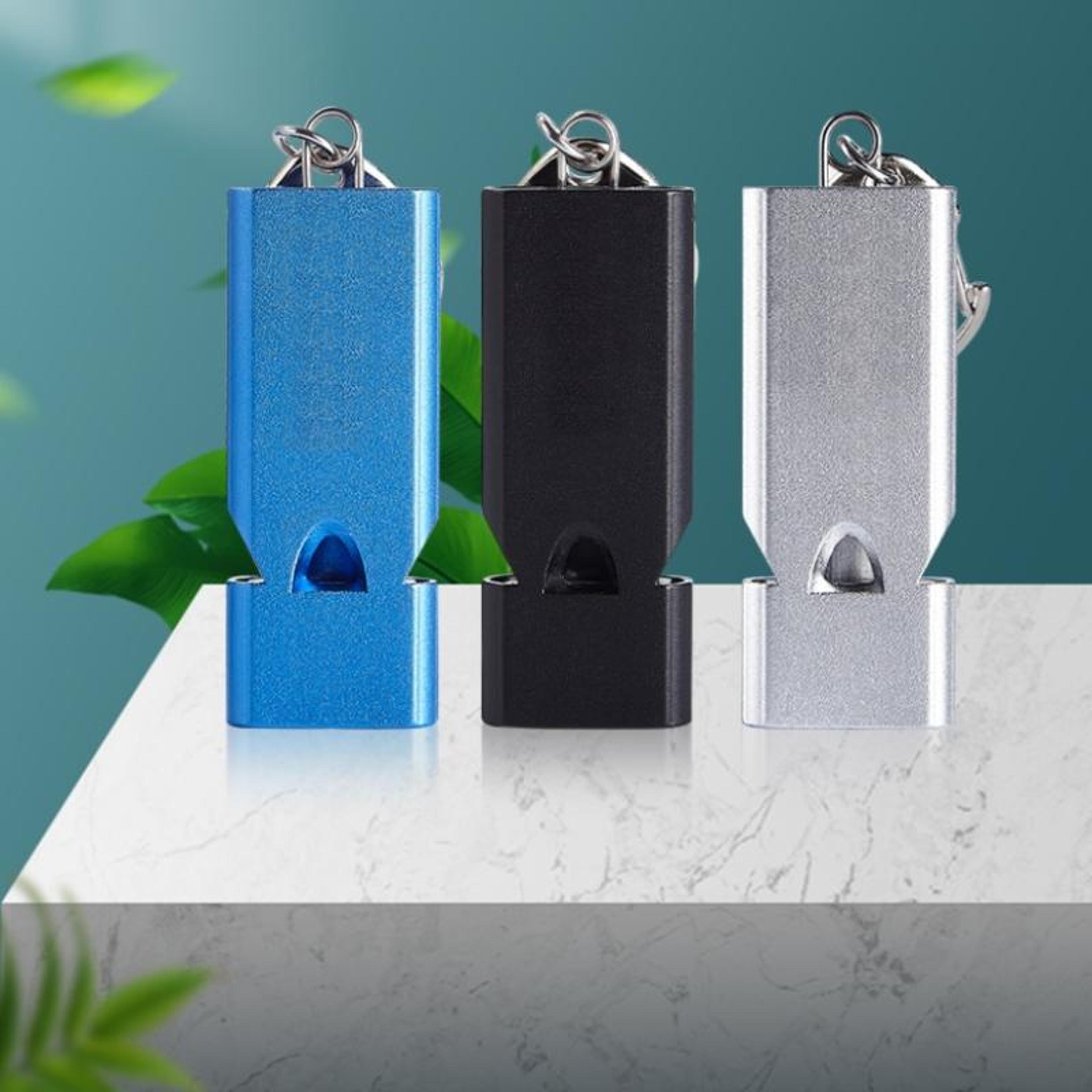 durable aluminum alloy survival whistle tubes outdoor edc tool for emergency situations
