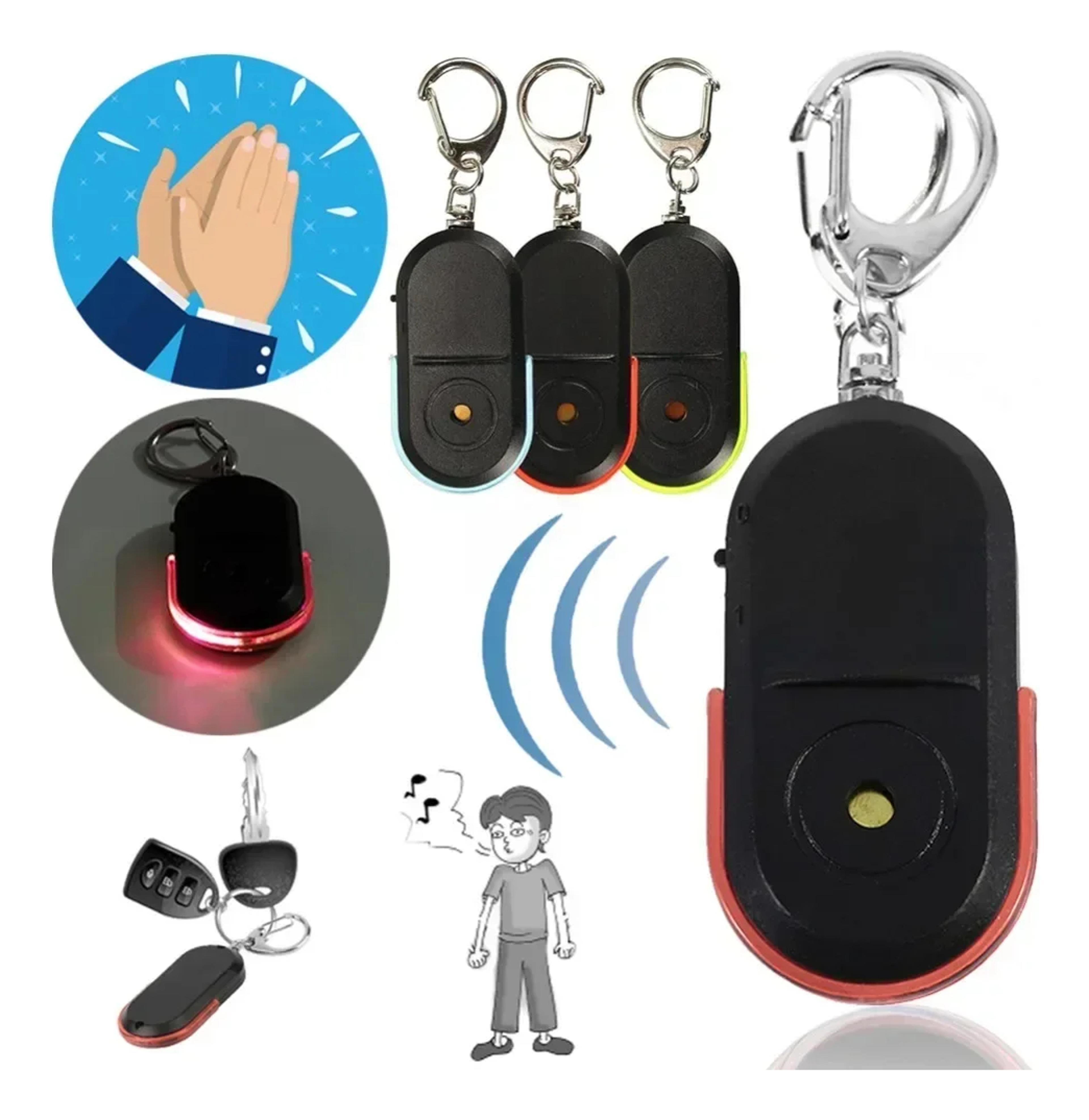 smart key finder alarm with led torch and panic whistle locator for lost keys remote tracker