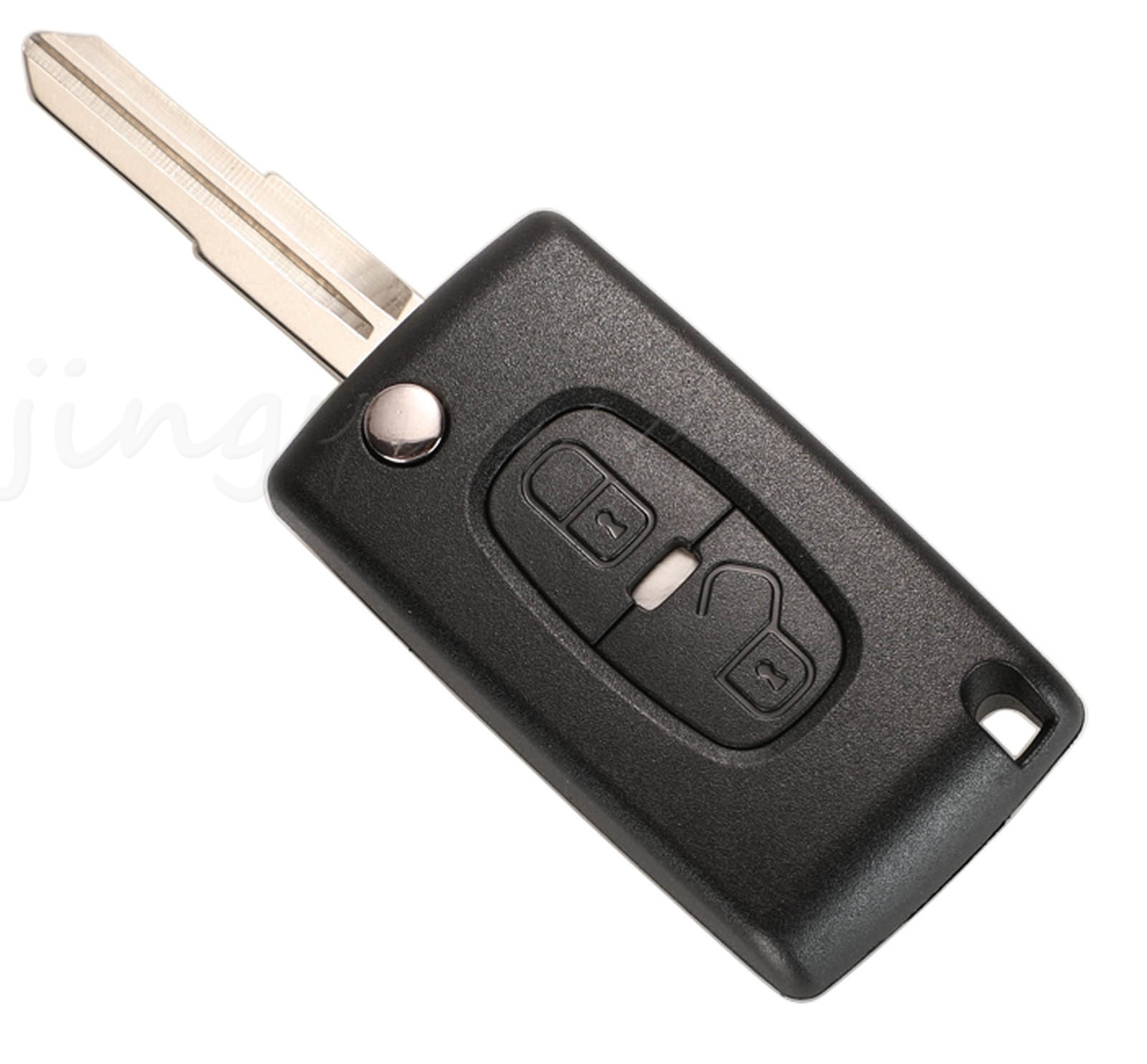 premium flip remote key case for peugeot citroen c-crosser & aircross