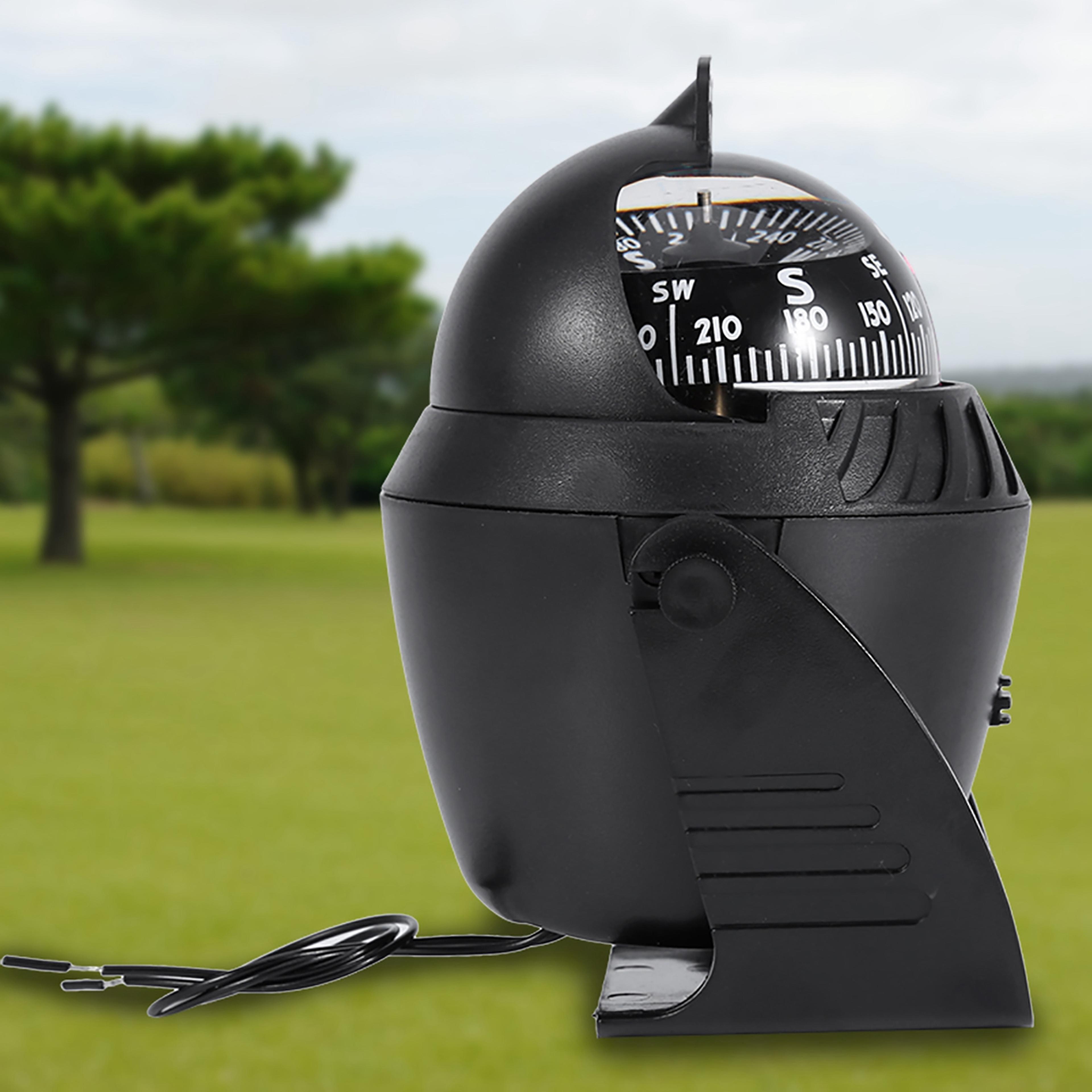 high precision led marine compass pivoting navigation compass for boat car dashboard