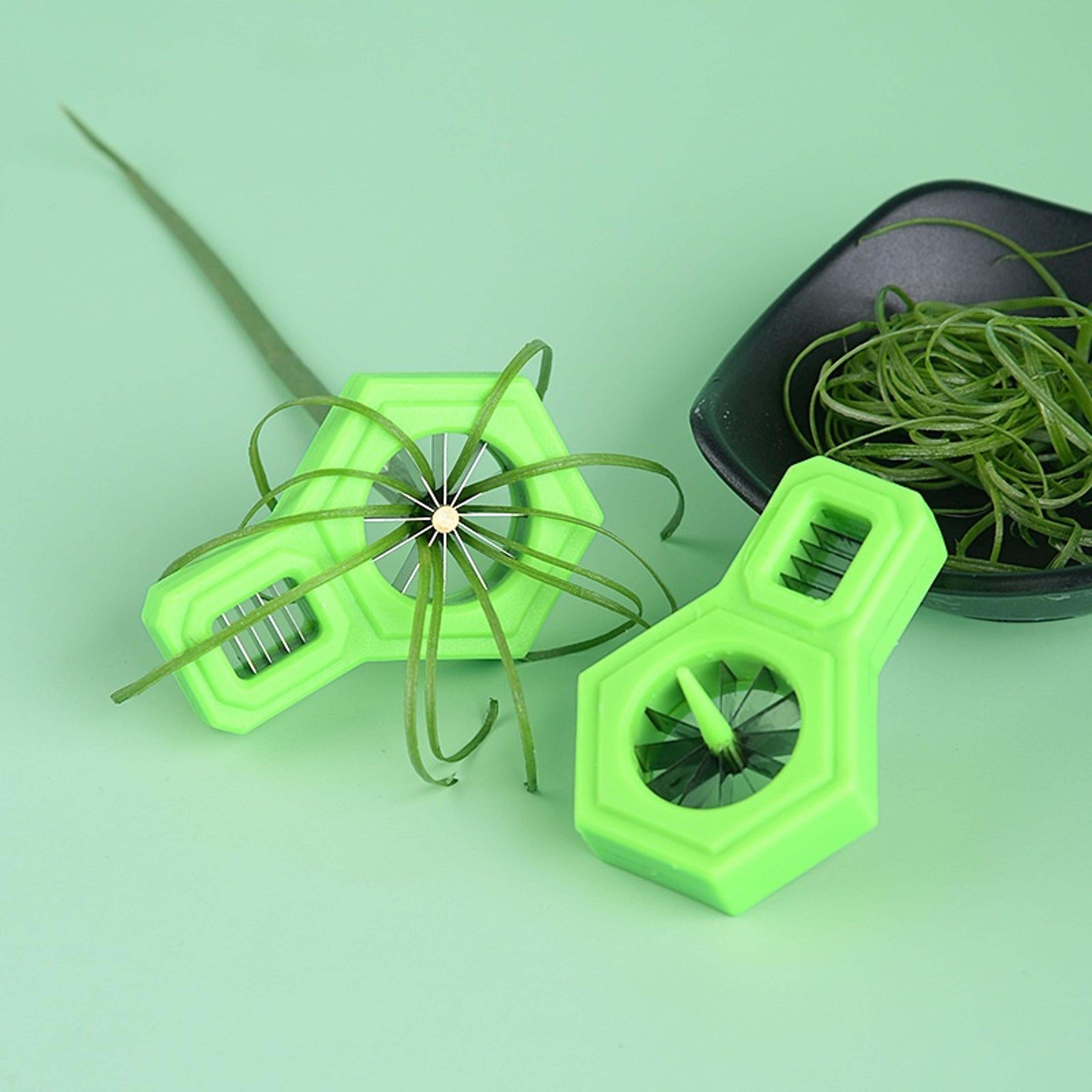 stainless steel green onion shredder tool fast herb cutter vegetable slicer