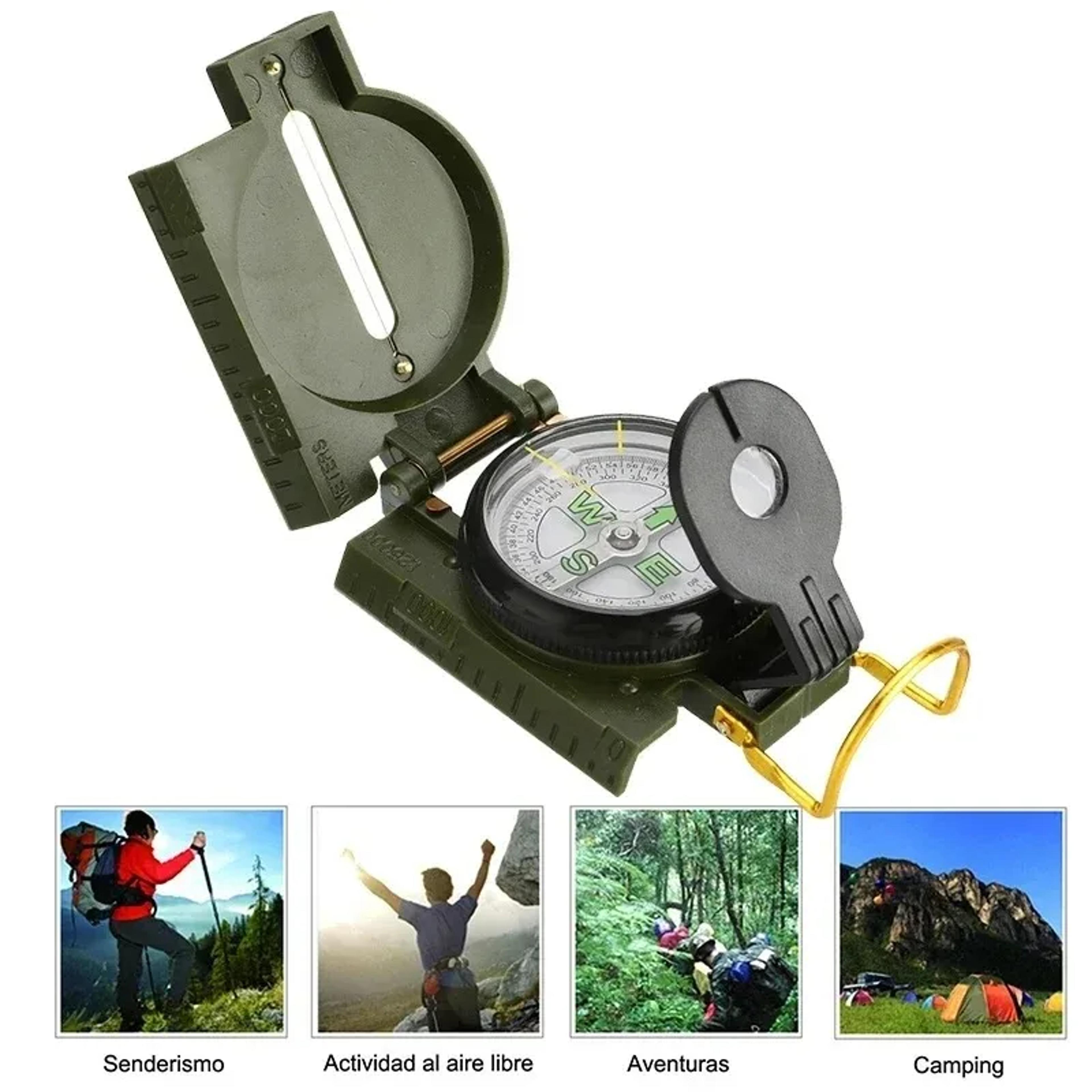 high precision lensatic compass for hiking survival waterproof navigation tool