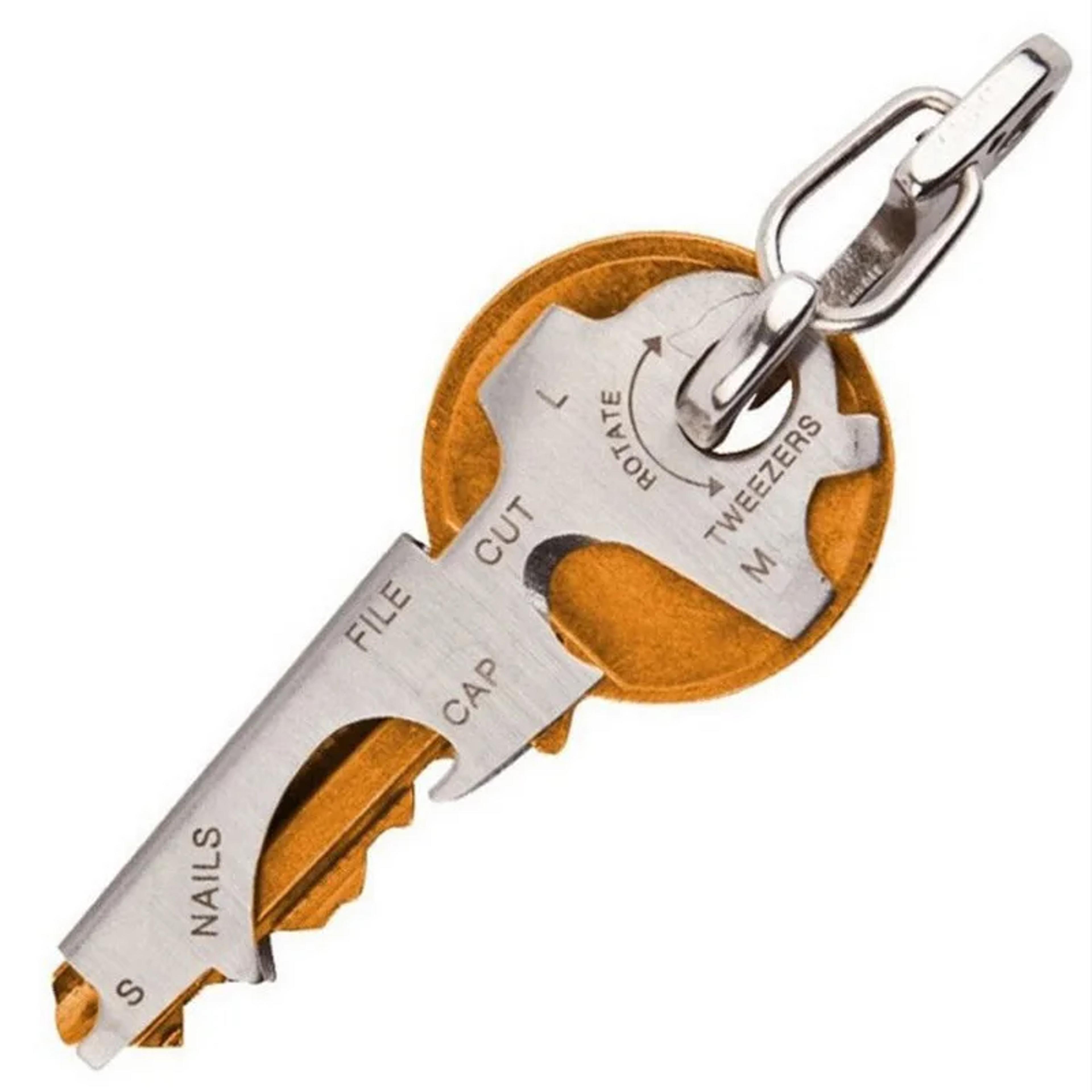 multifunction carabiner keychain multitool clip with quickdraw gear hook for everyday carry