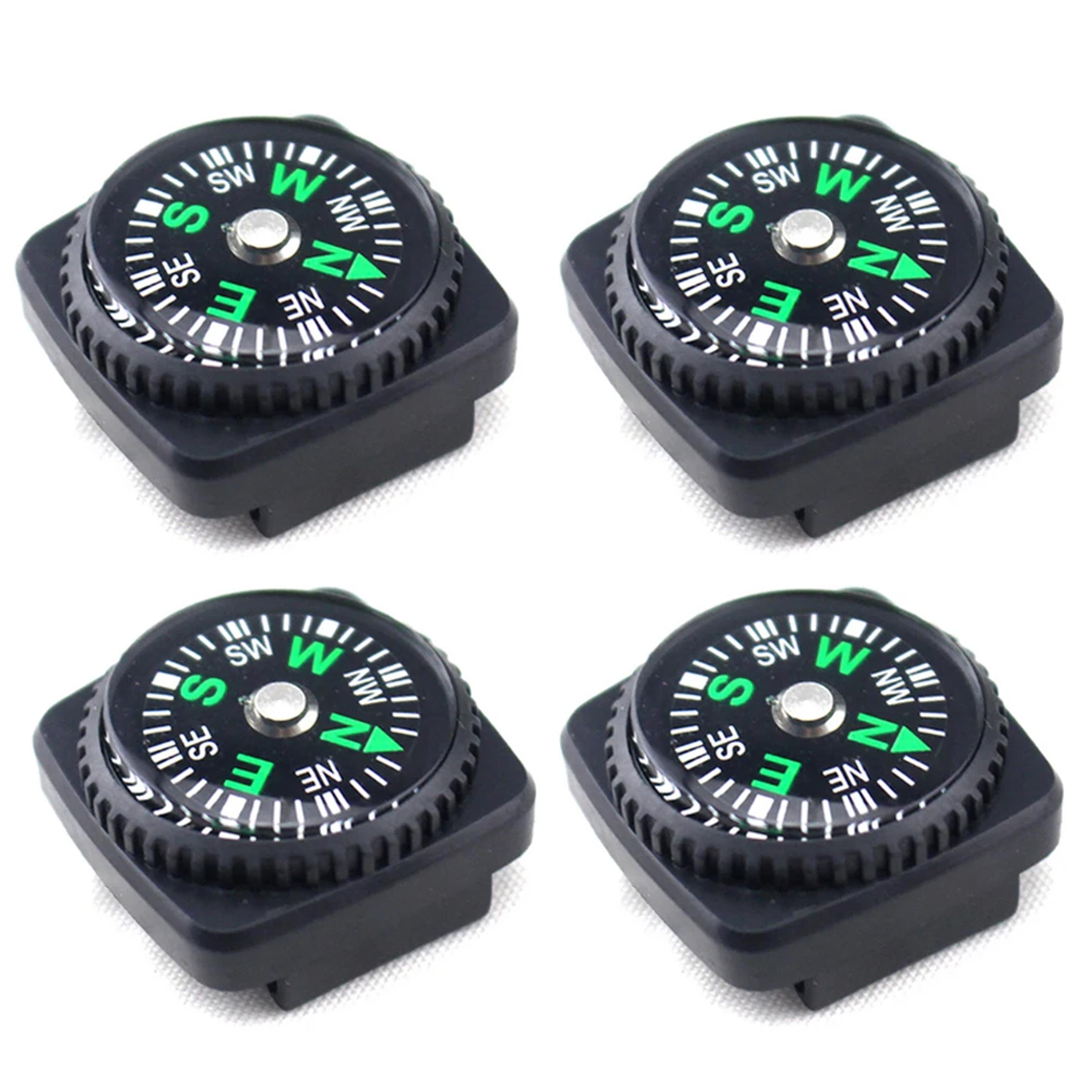 mini survival compass watch strap clip for hiking camping navigation gear