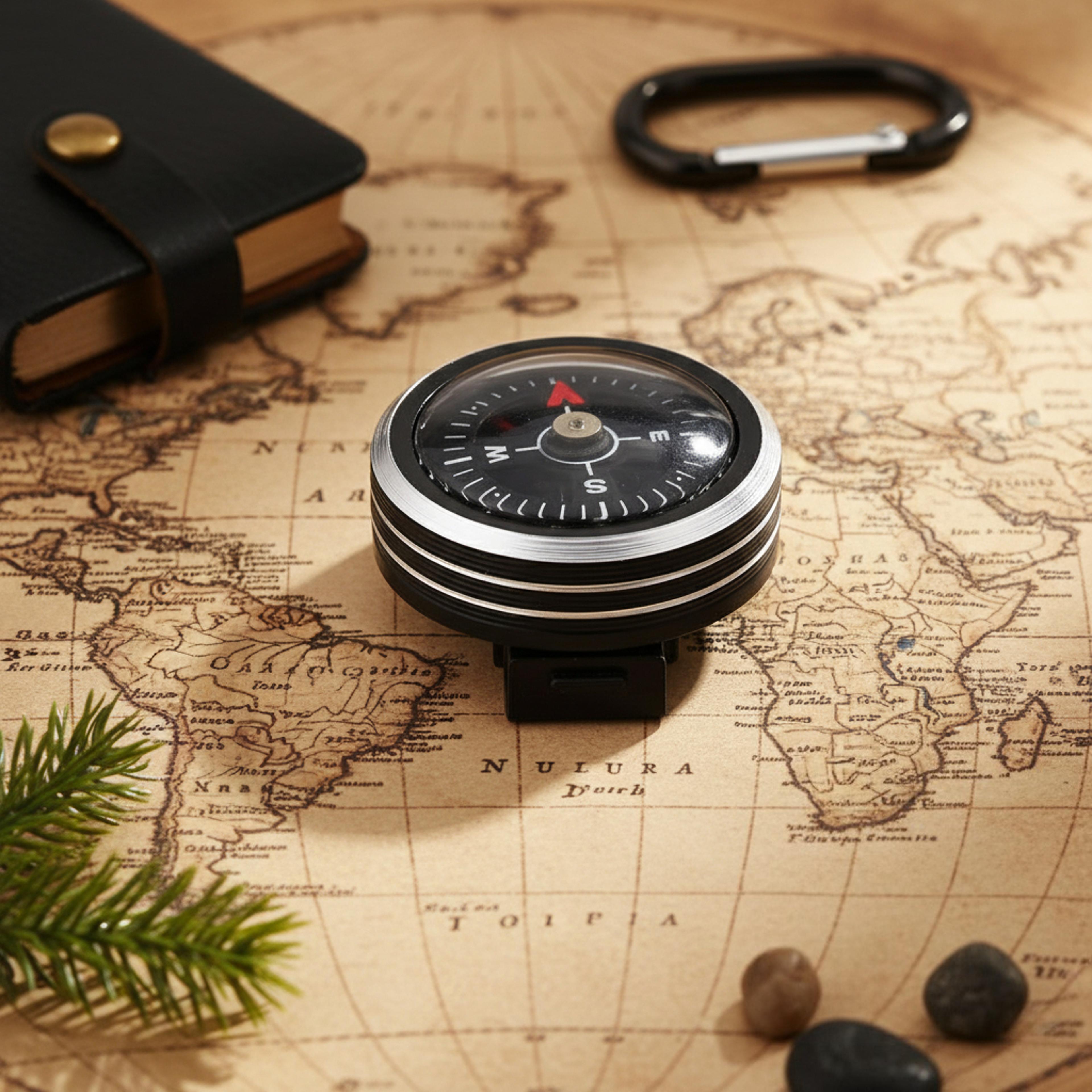 mini paracord bracelet compass clip portable survival navigation tool