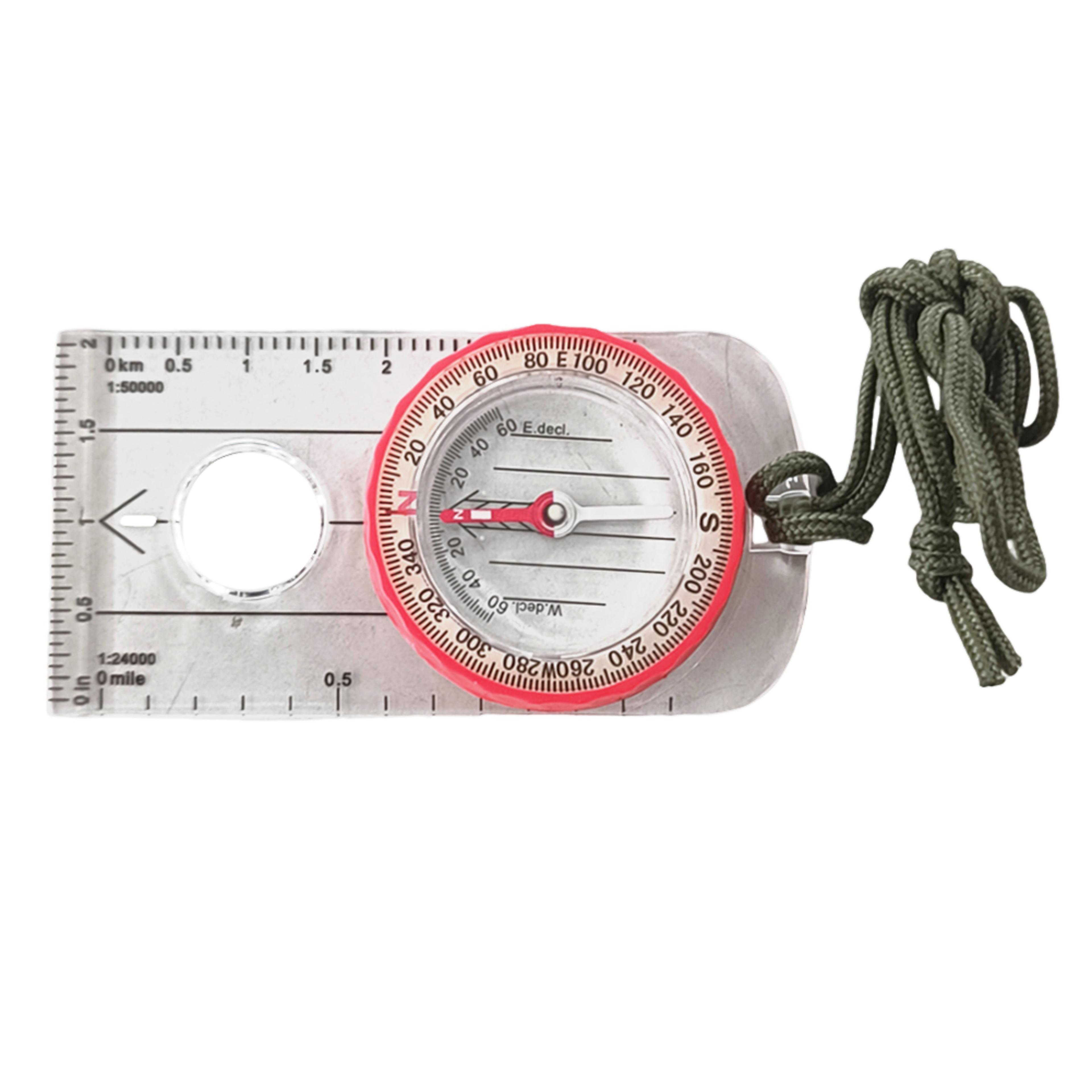 high accuracy survival compass waterproof shockproof hiking compass with magnifier navigation tool
