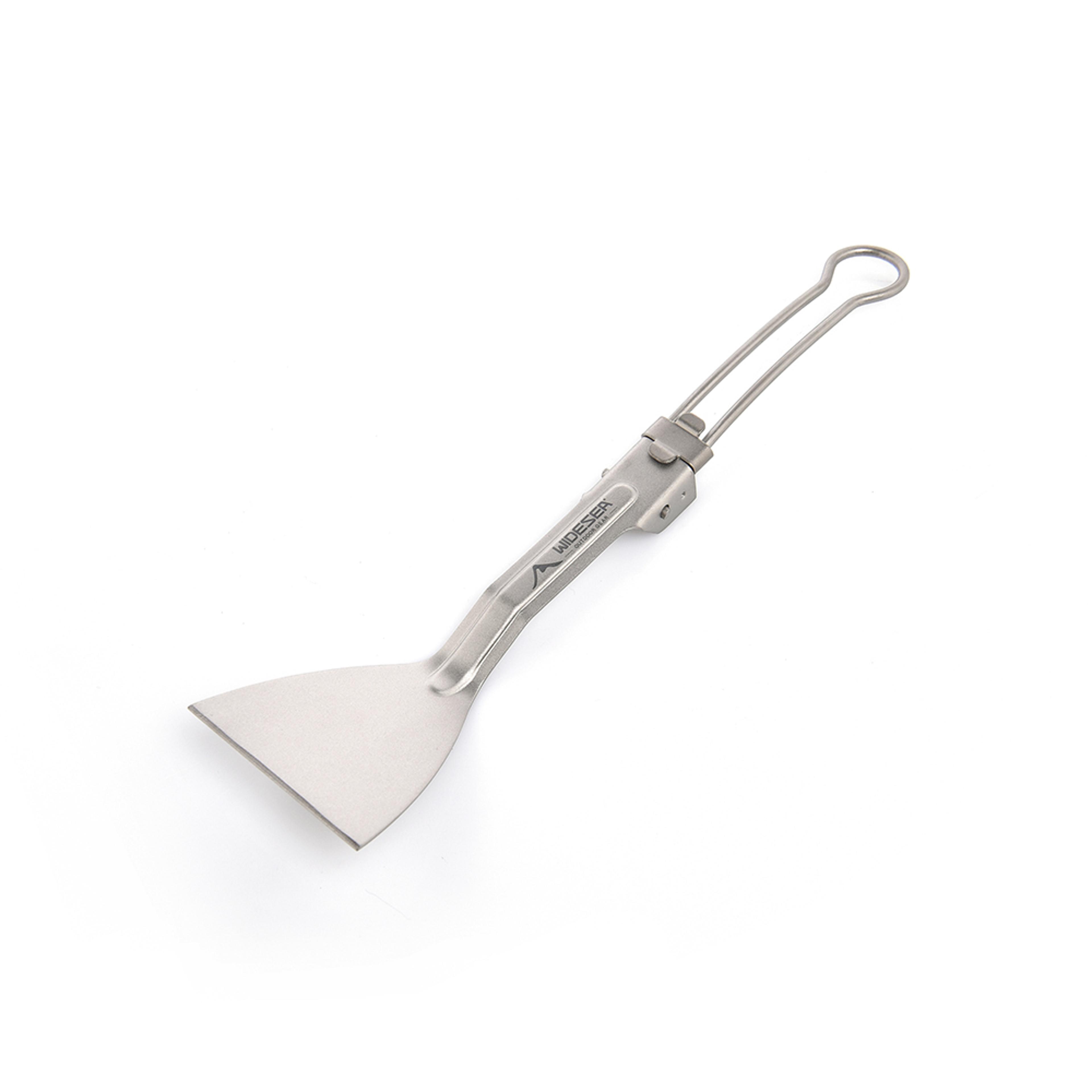 widesea titanium camping spatula folding ultralight cooking tool for outdoor kitchen gear