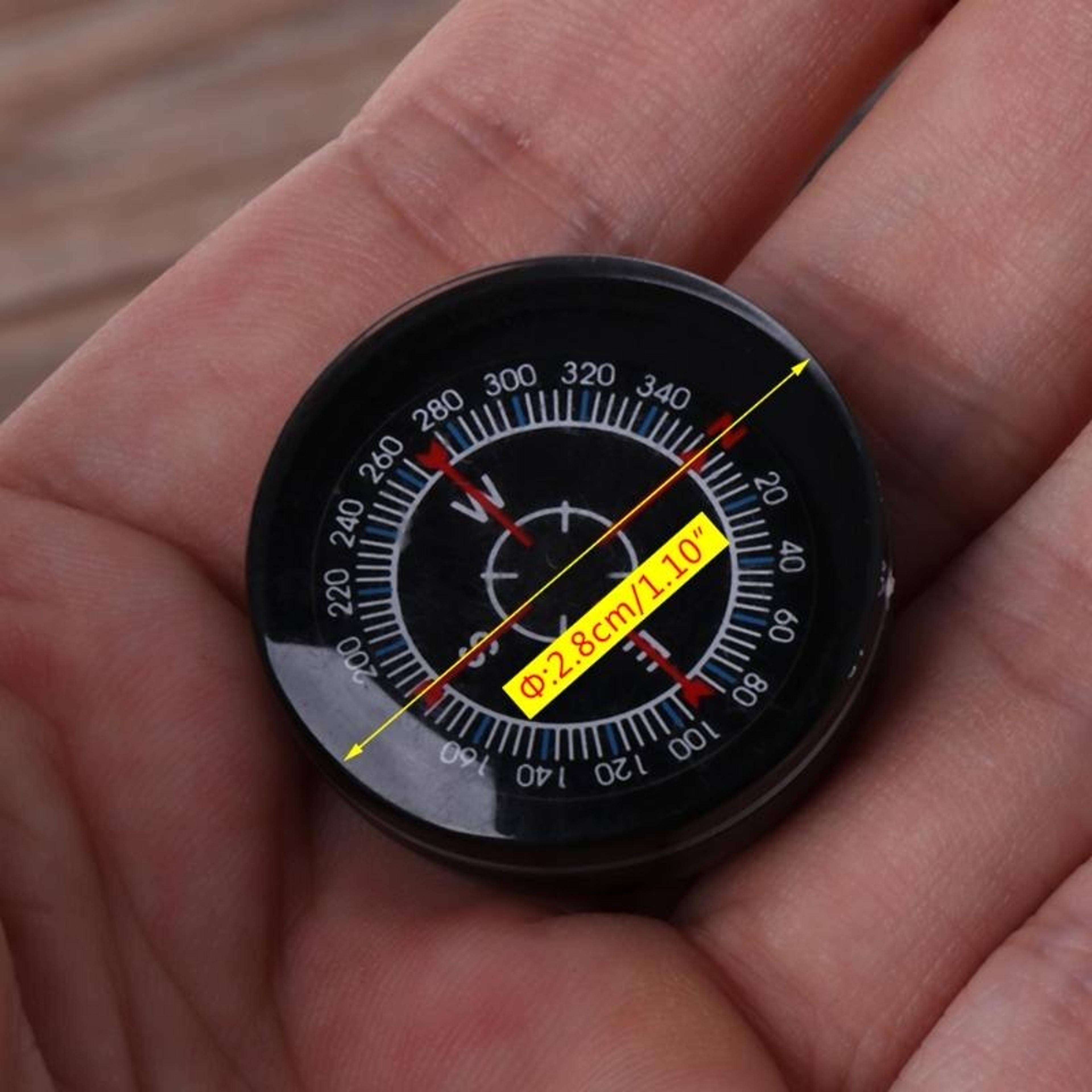 compact survival button compass, mini hiking navigation tool for outdoor camping gear