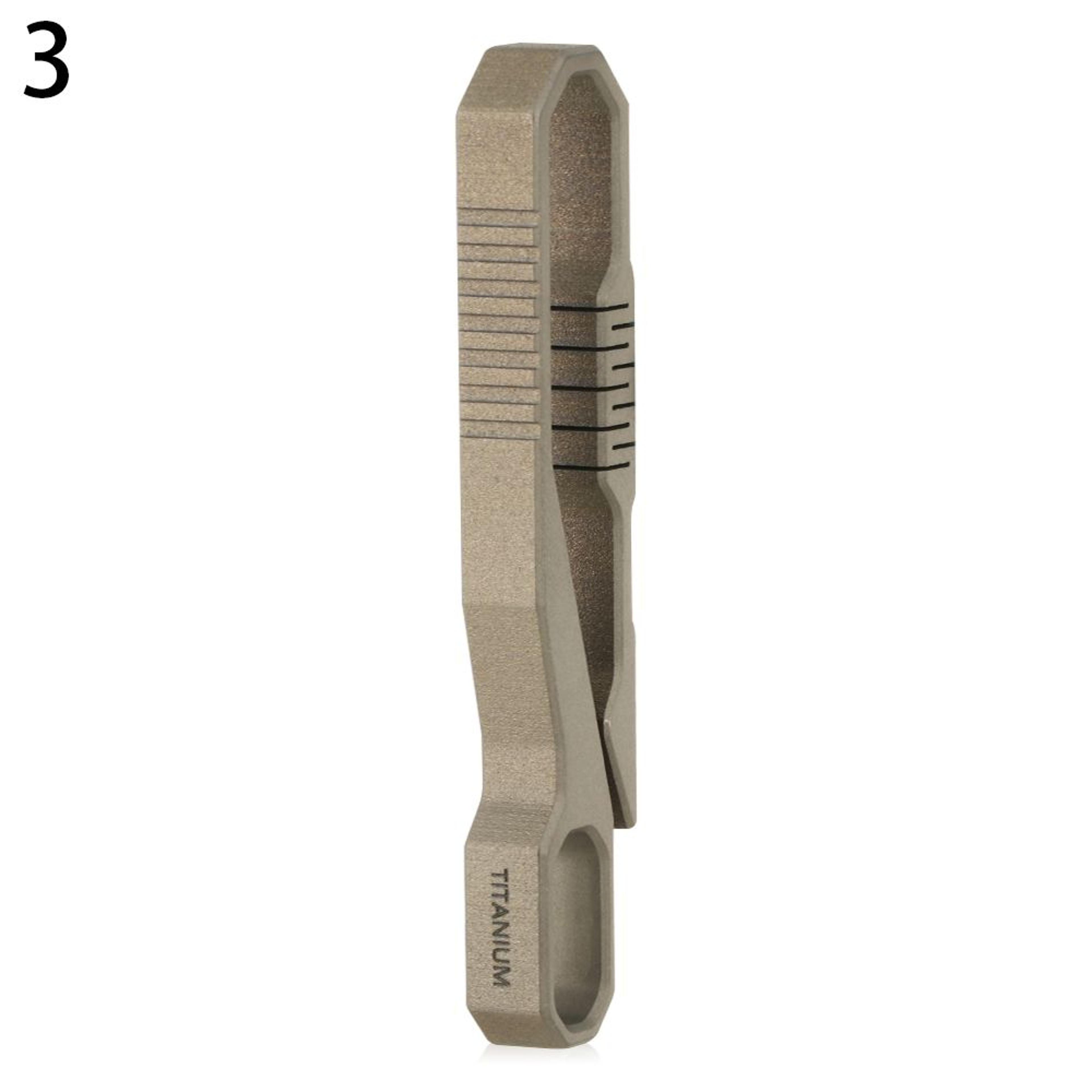 titanium alloy edc keychain clip quick draw molle buckle belt key holder
