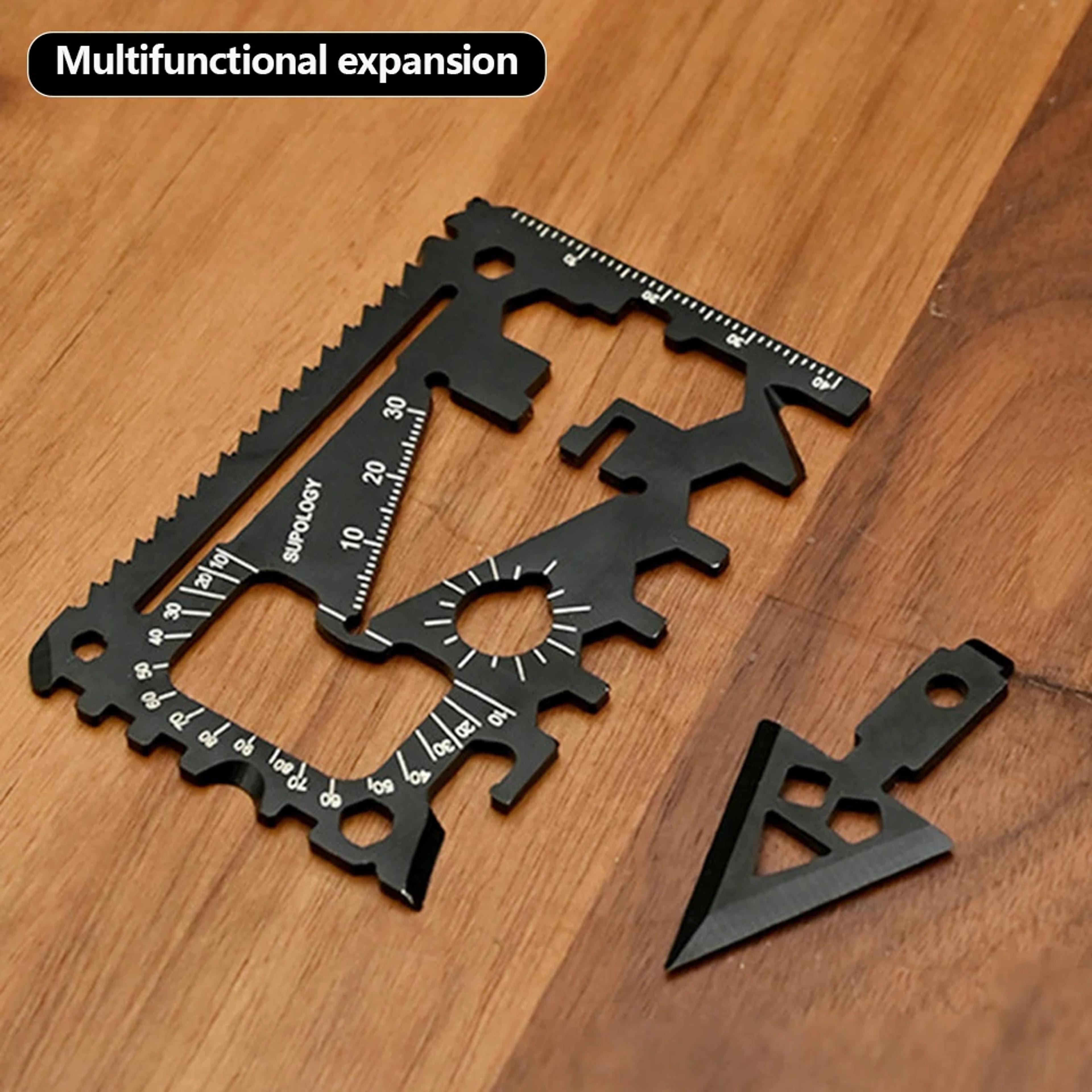 credit card survival tool multitool wallet card for camping hiking emergency gear