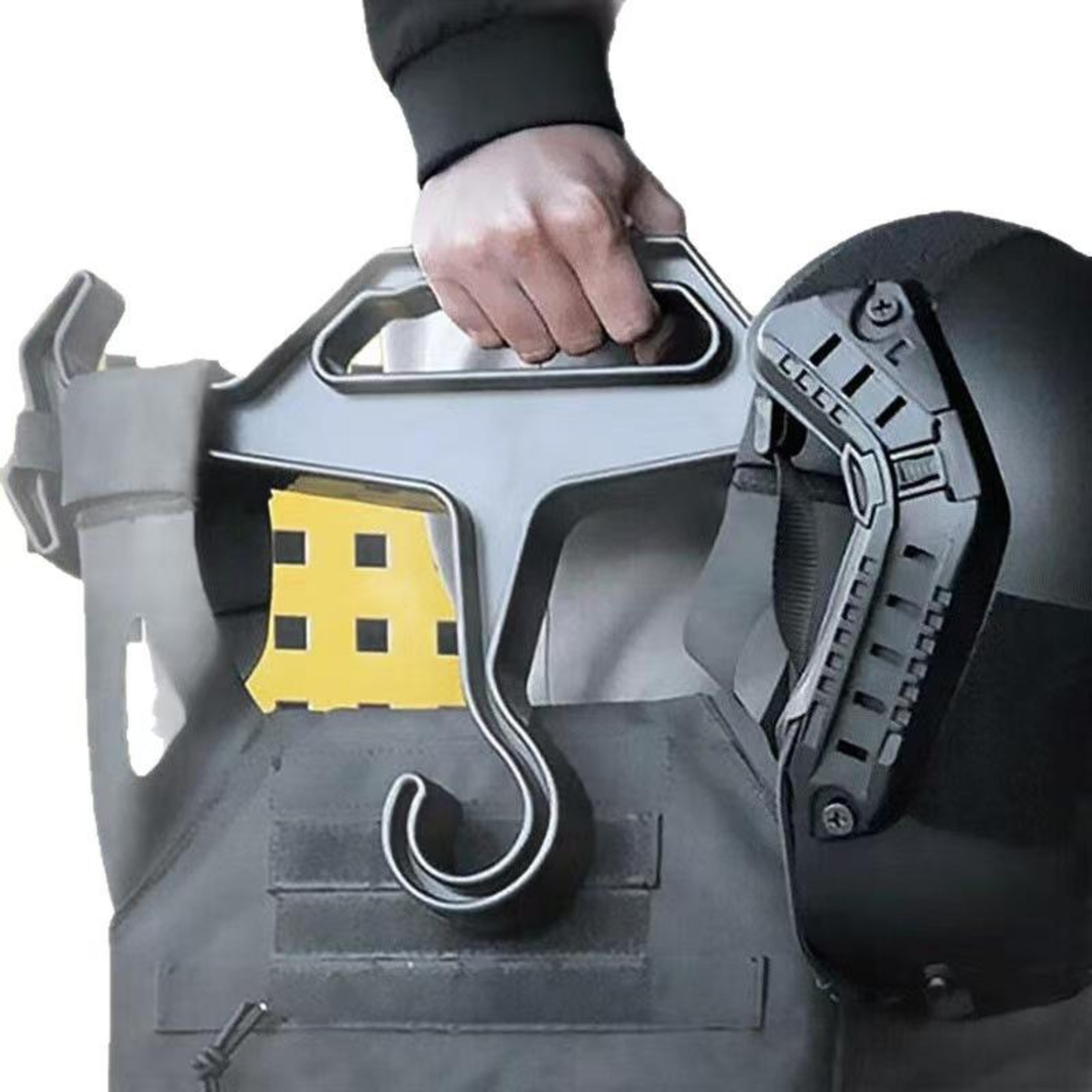 heavy duty tactical gear hanger rack for hunting vest, airsoft equipment and diving suit storage
