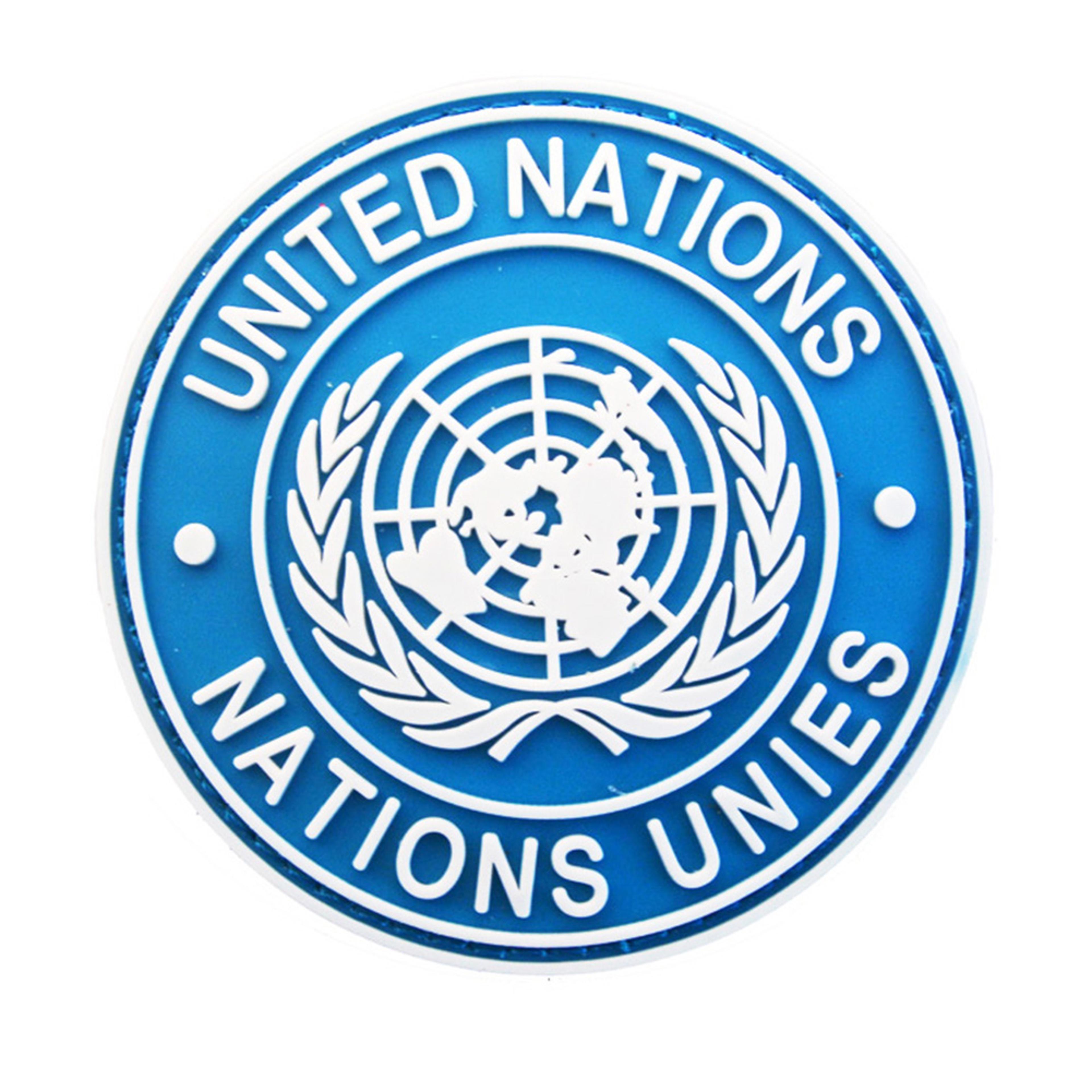 united nations embroidered shoulder patch badge military uniform un emblem