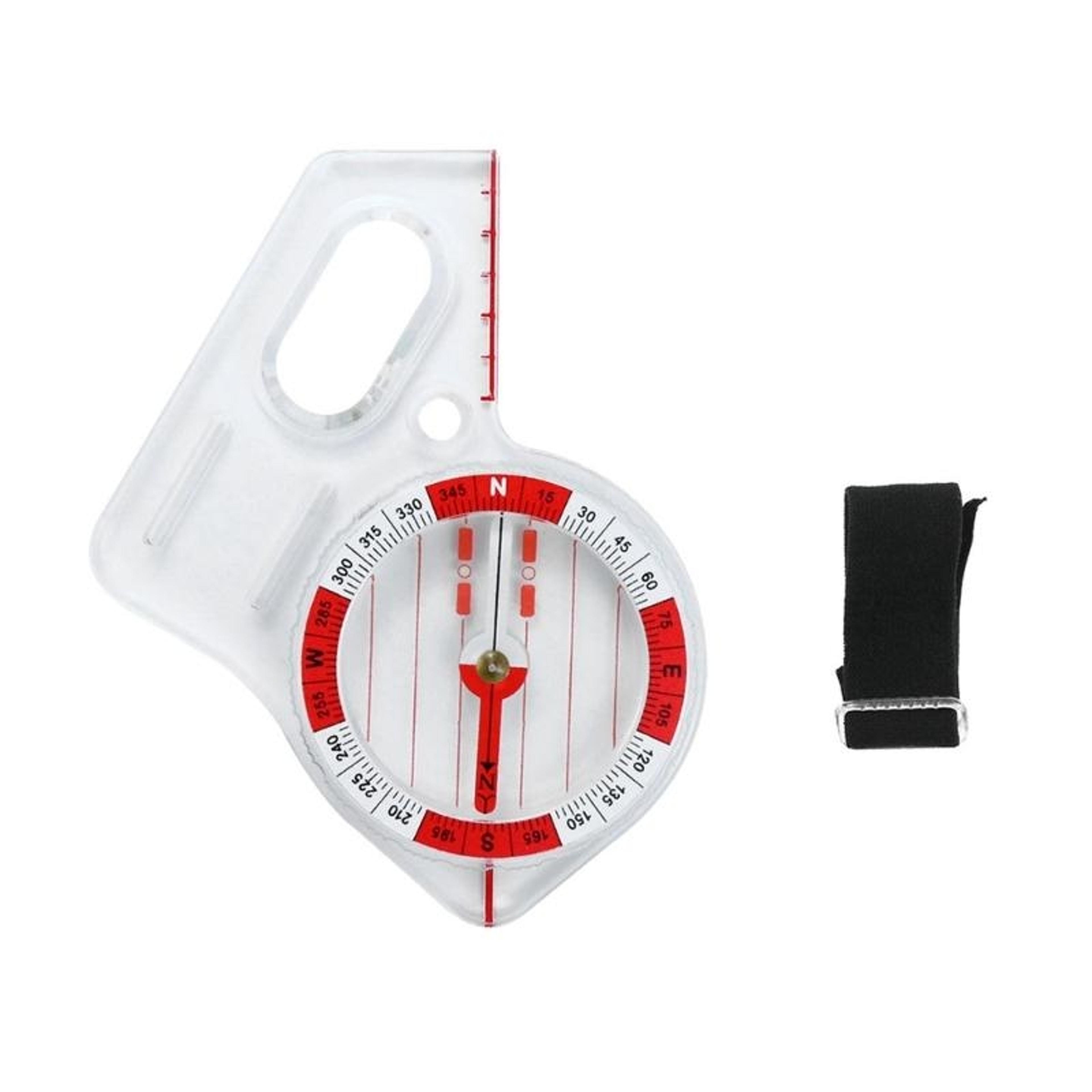 thumb compass navigation tool with map ruler, orienteering compass, outdoor hiking gear