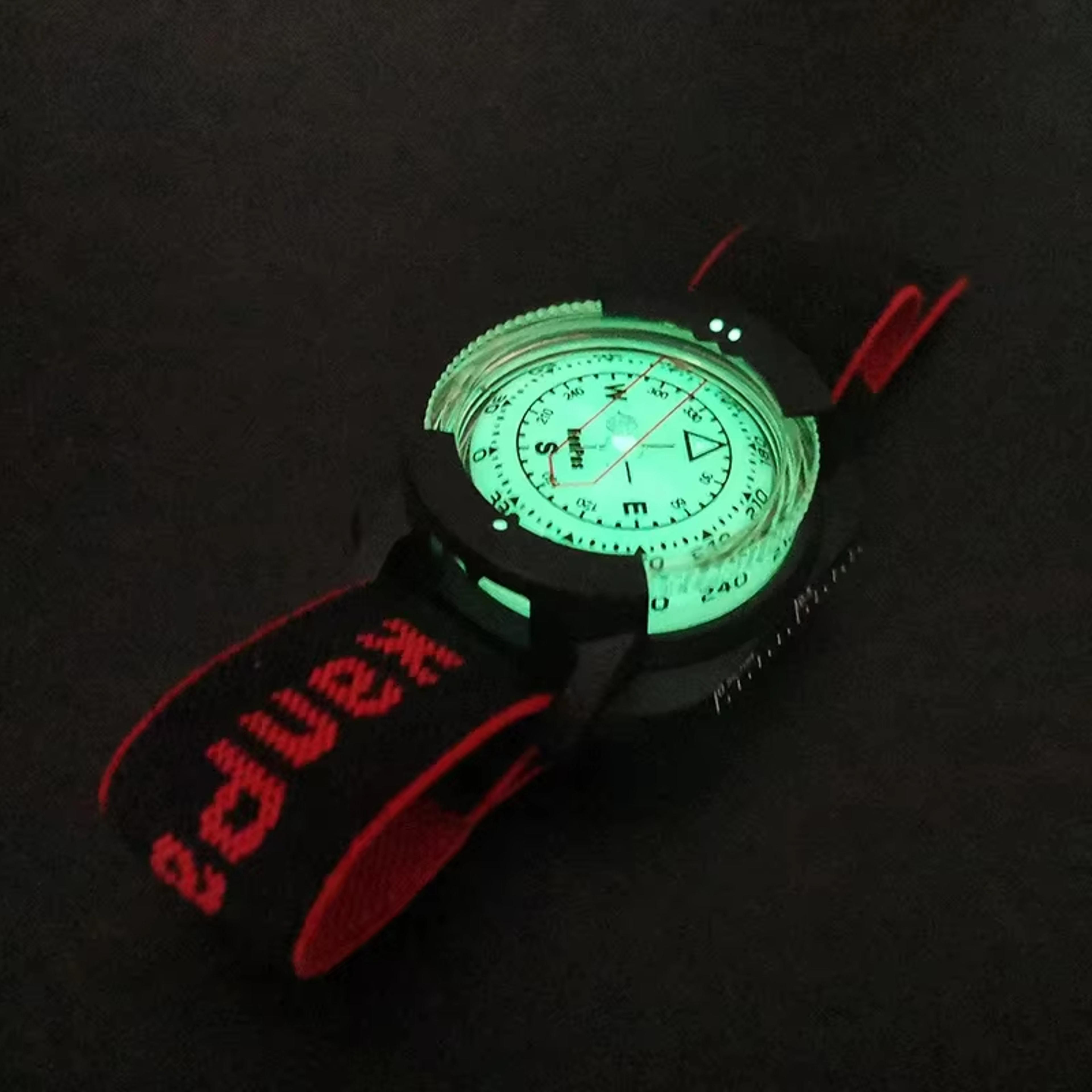 waterproof diving compass watch for scuba navigation and outdoor adventure