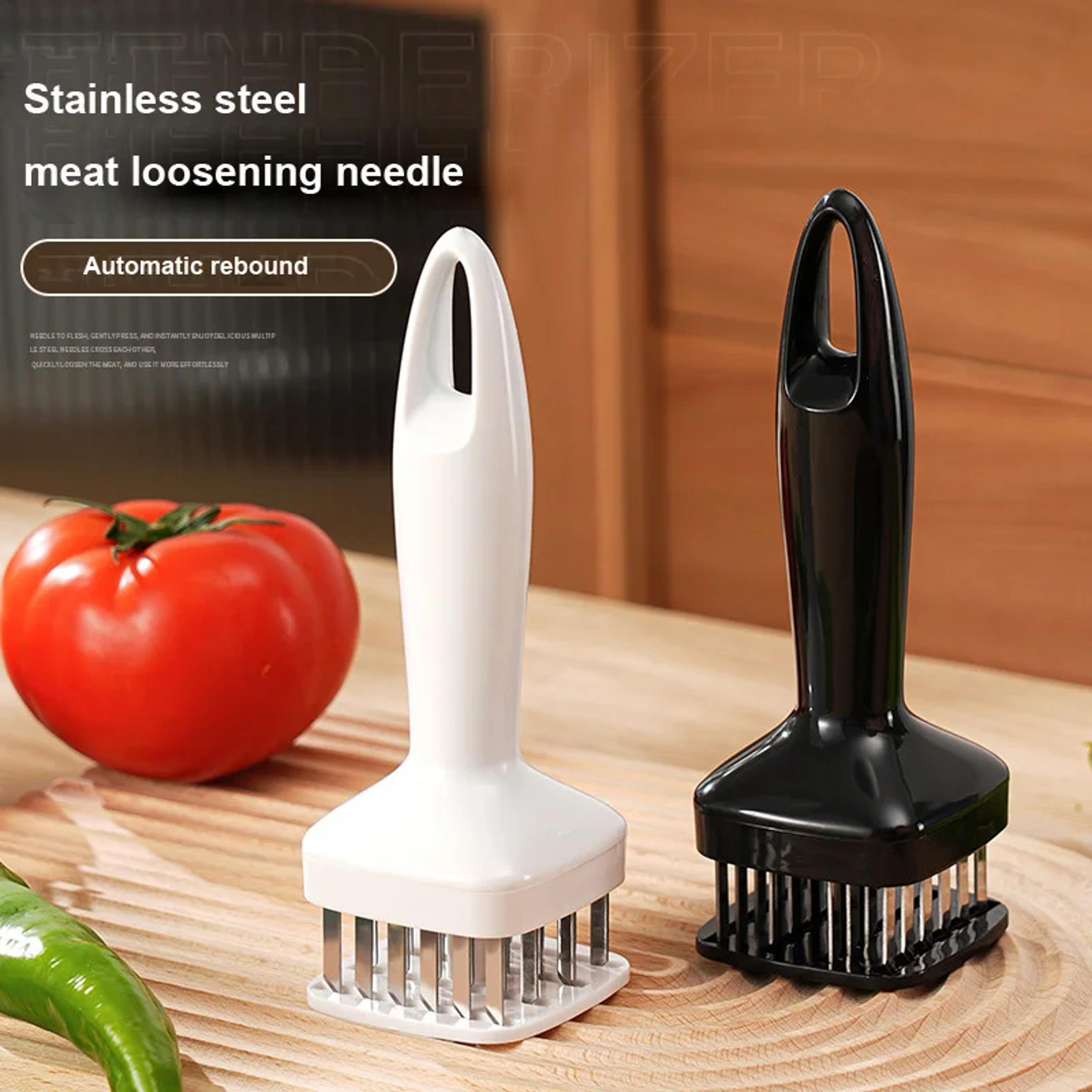 automatic meat tenderizer tool needle hammer for juicy steaks & flavor infusion