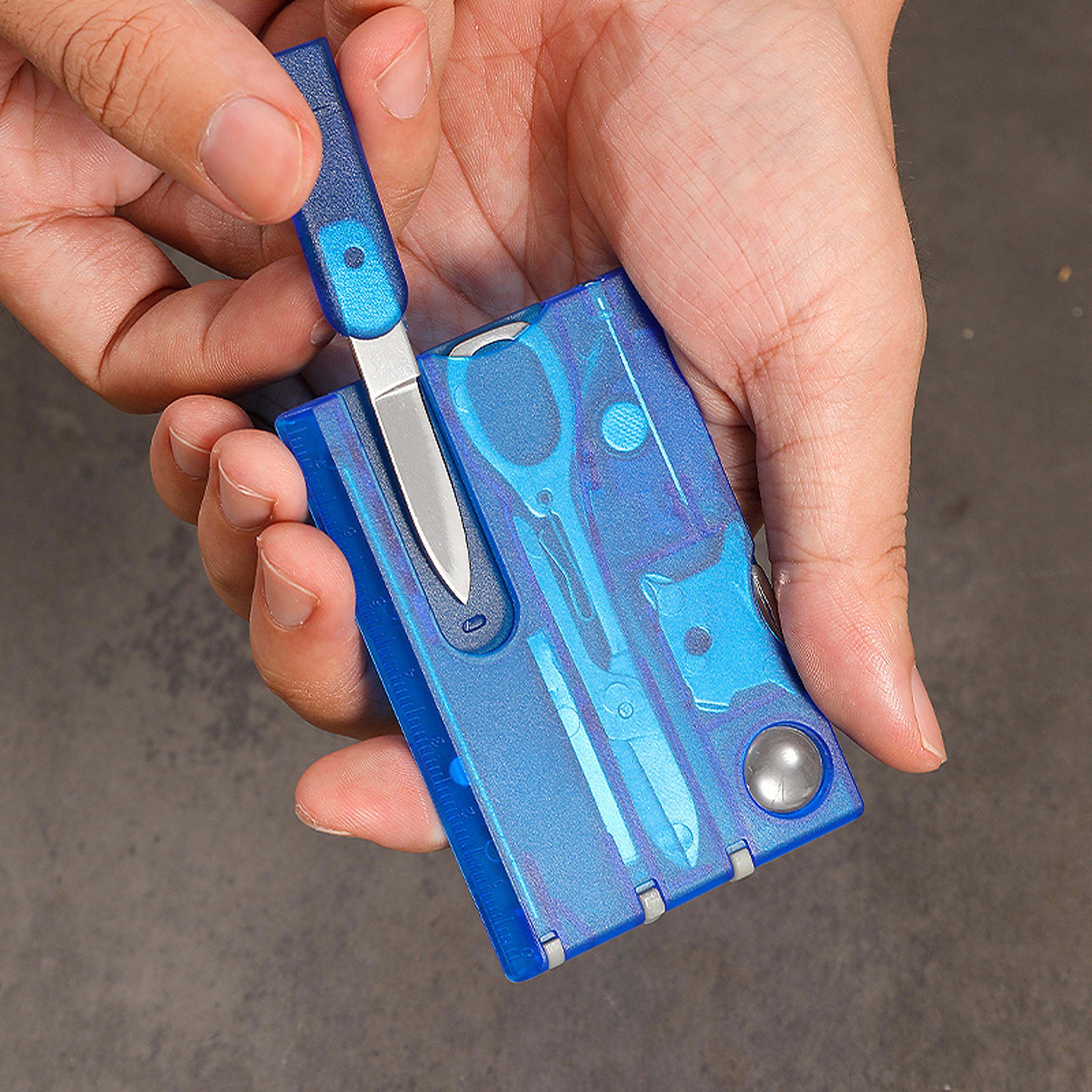 slim multi tool card with wallet survival tool features and credit card tool kit for everyday carry