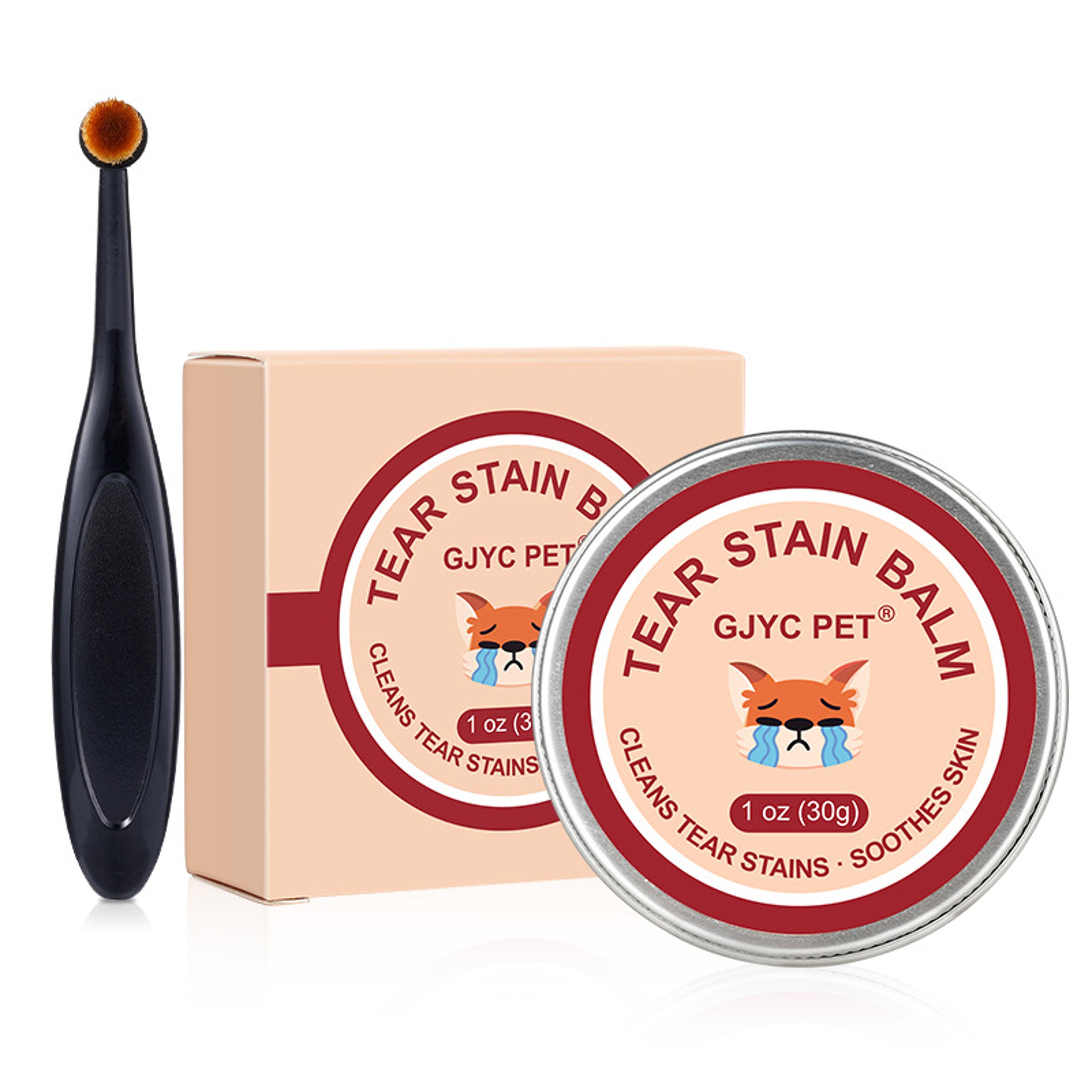 natural tear stain remover balm for dogs & cats with gentle eye care formula
