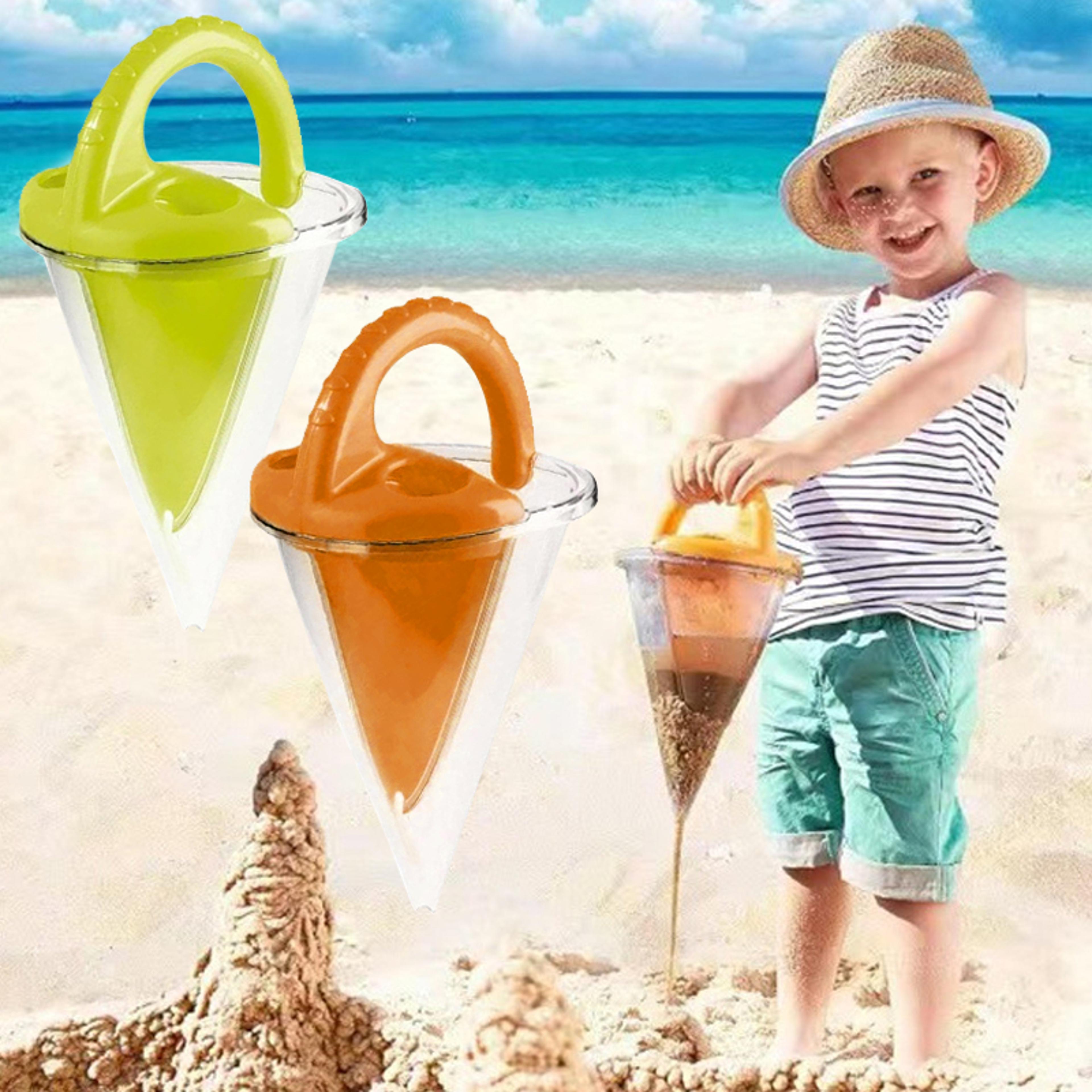 kids sand funnel toy beach sand hopper outdoor sand play tool for creative fun