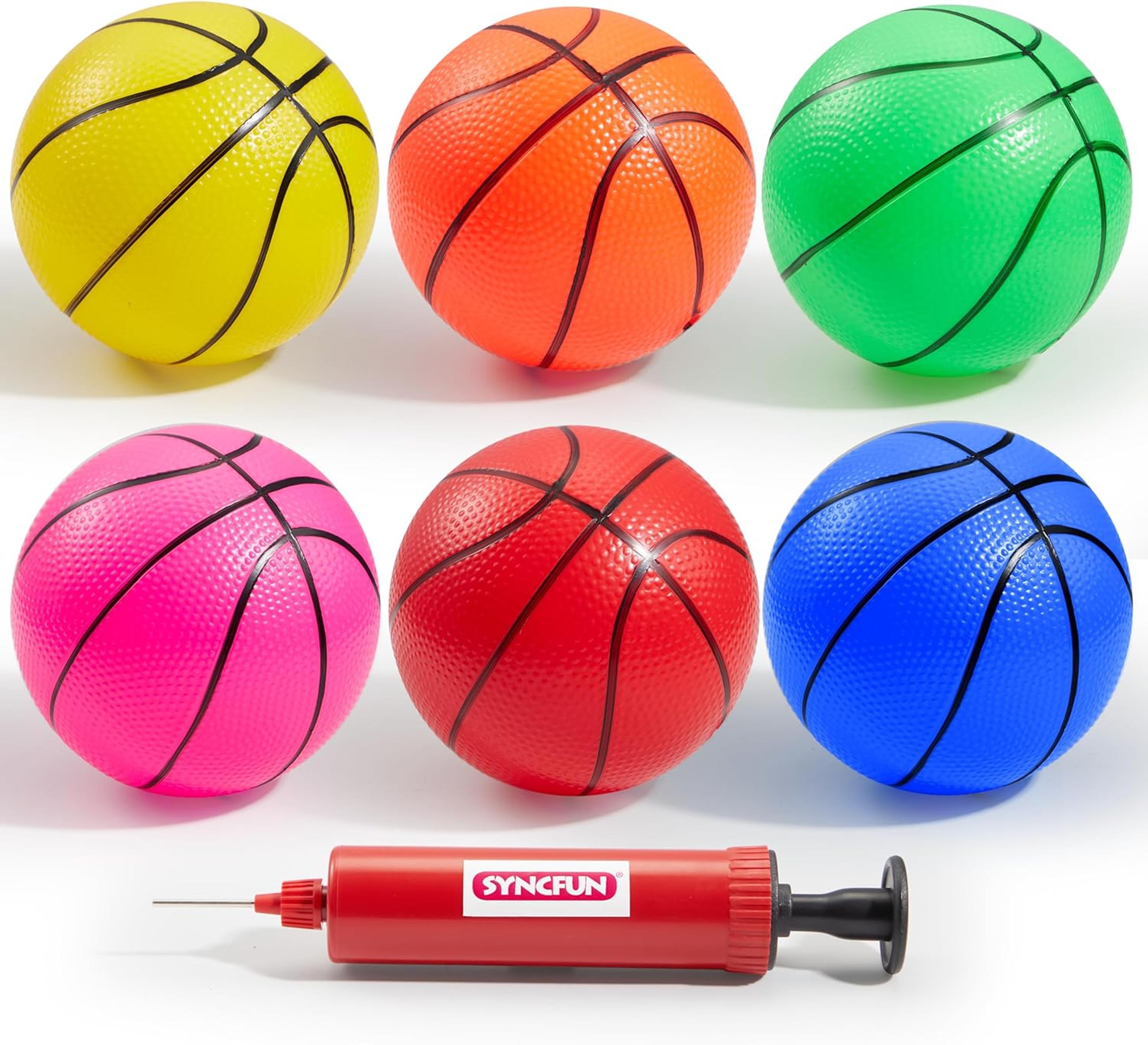 colorful mini basketball ball for toddlers soft inflatable indoor sports toy