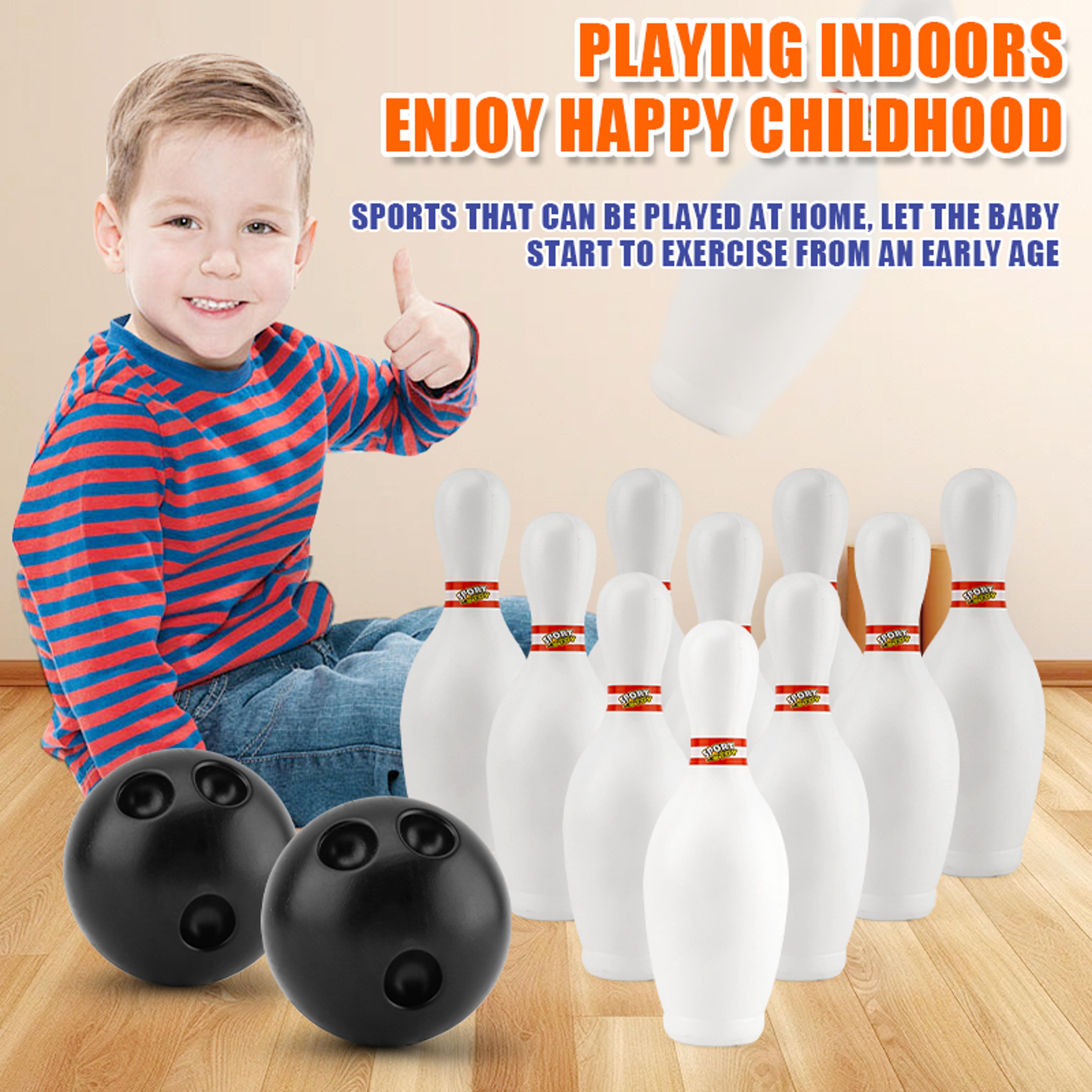 kids bowling set indoor outdoor game toy for active play and skill development